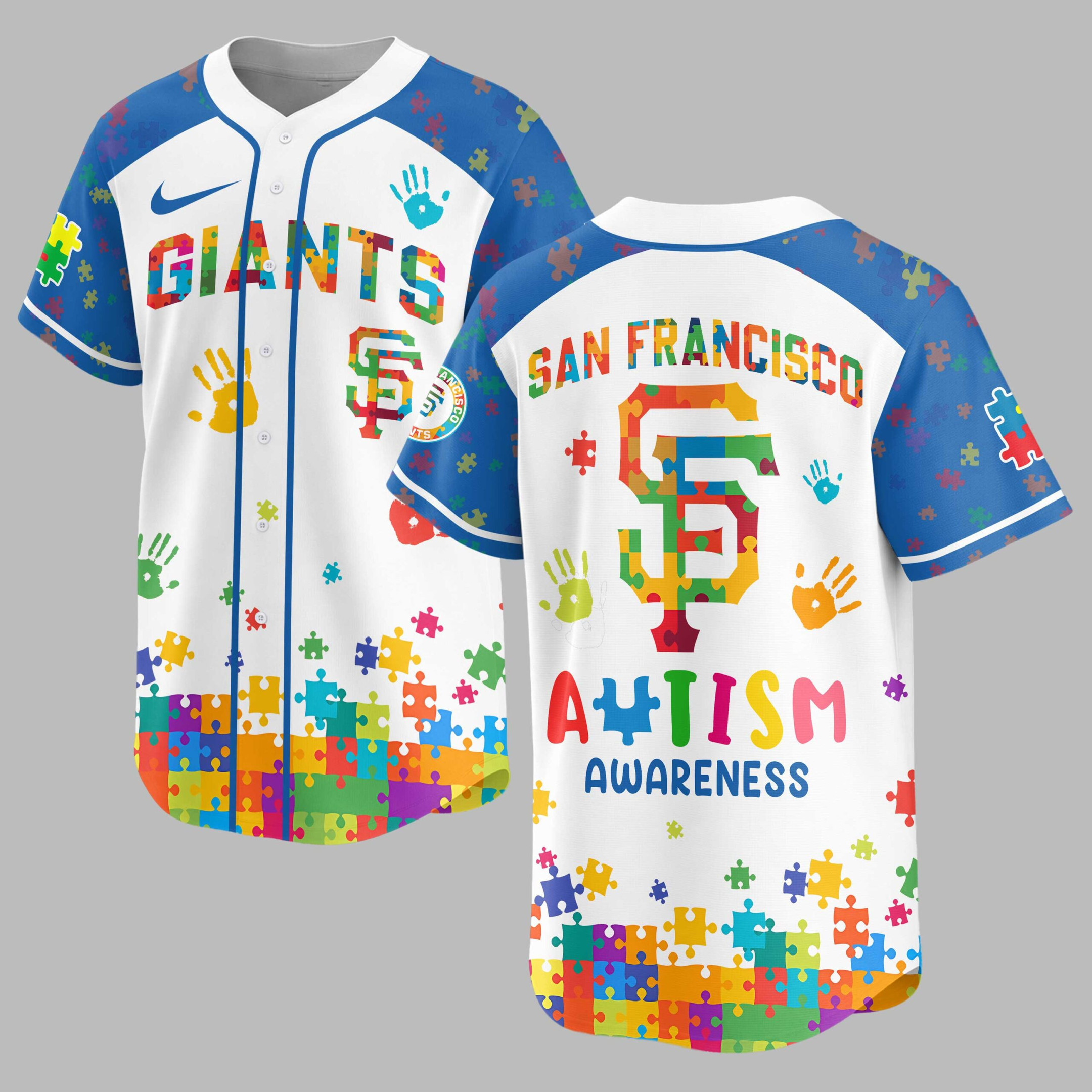 San Francisco Giants | MLB x Autism Awareness Puzzle Premium Jersey