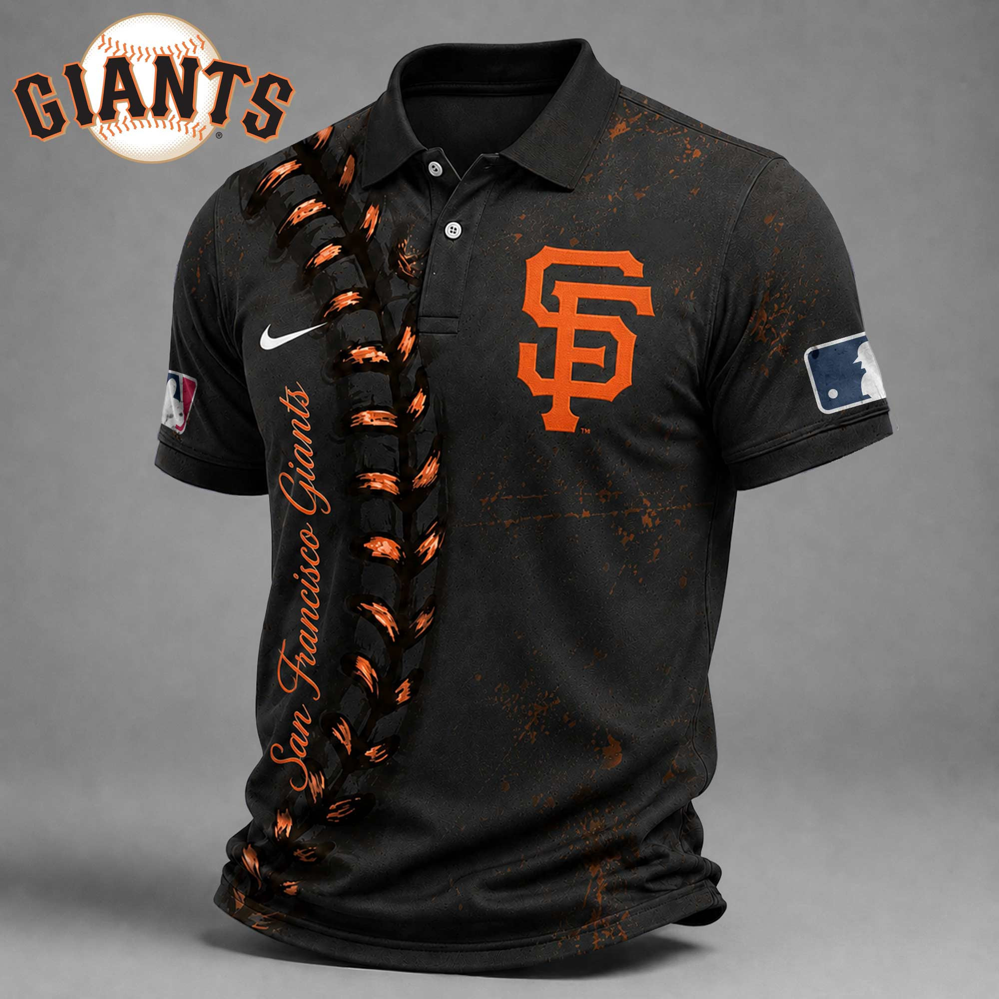 San Francisco Giants | Premium MLB Baseball Stitch Polo Shirt