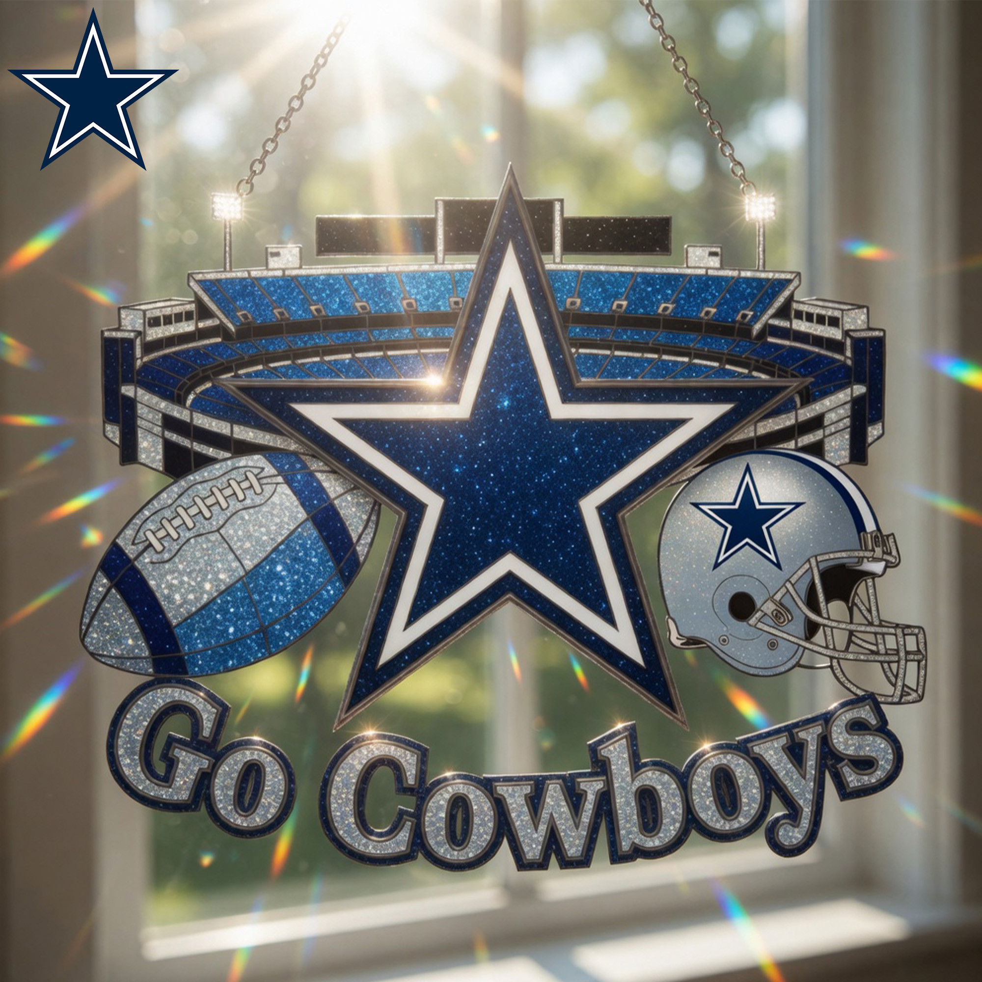 Dallas Cowboys | Premium NFL Game Day Suncatcher NY