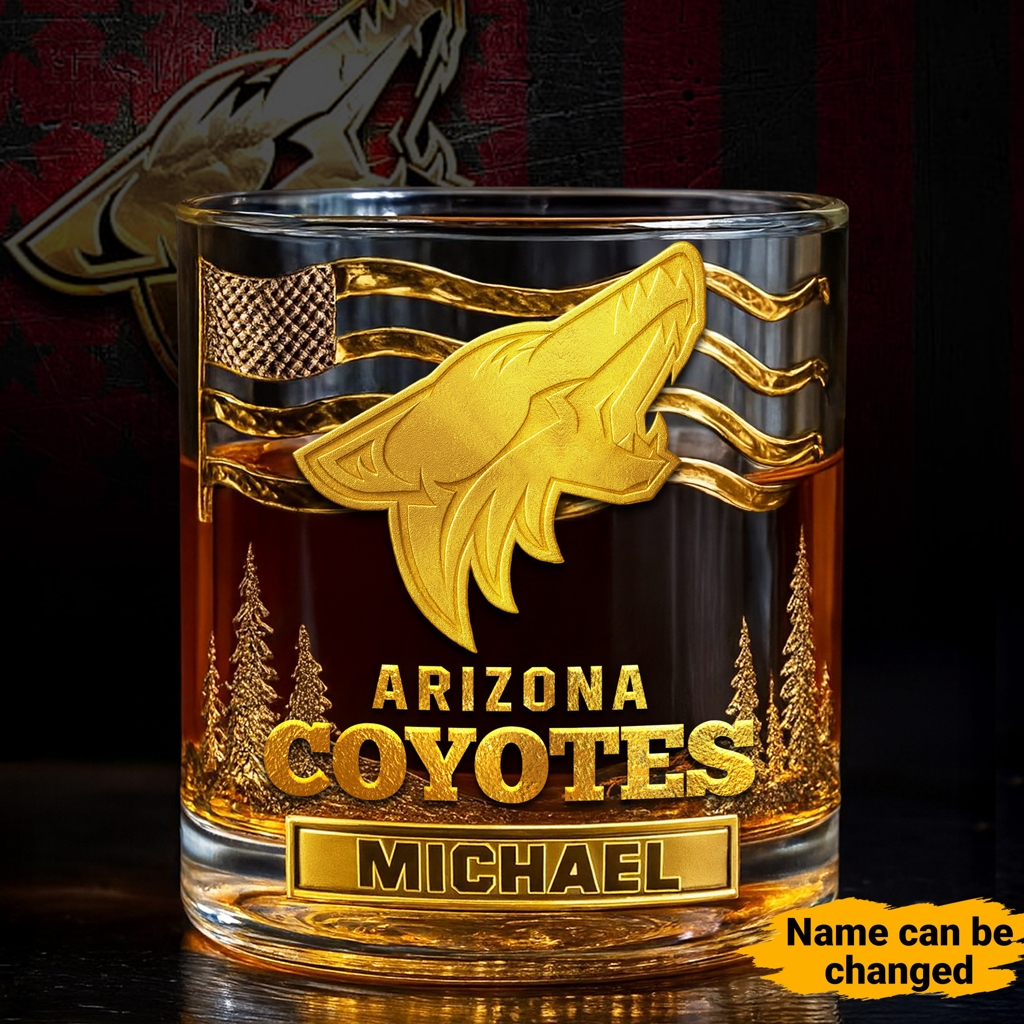 Arizona Coyotes | NHL Whiskey Glass TD