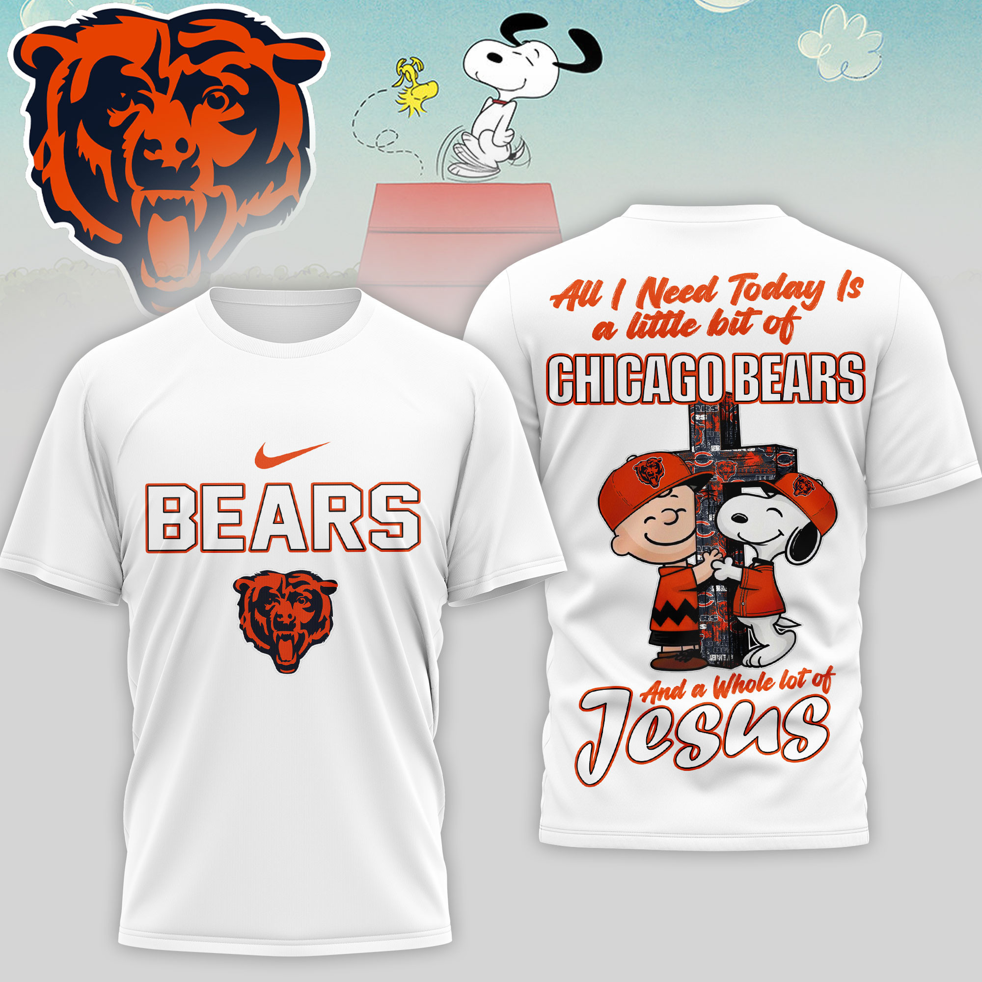 Chicago Bears | Premium NFL League Blessing 3D Shirt NTH1