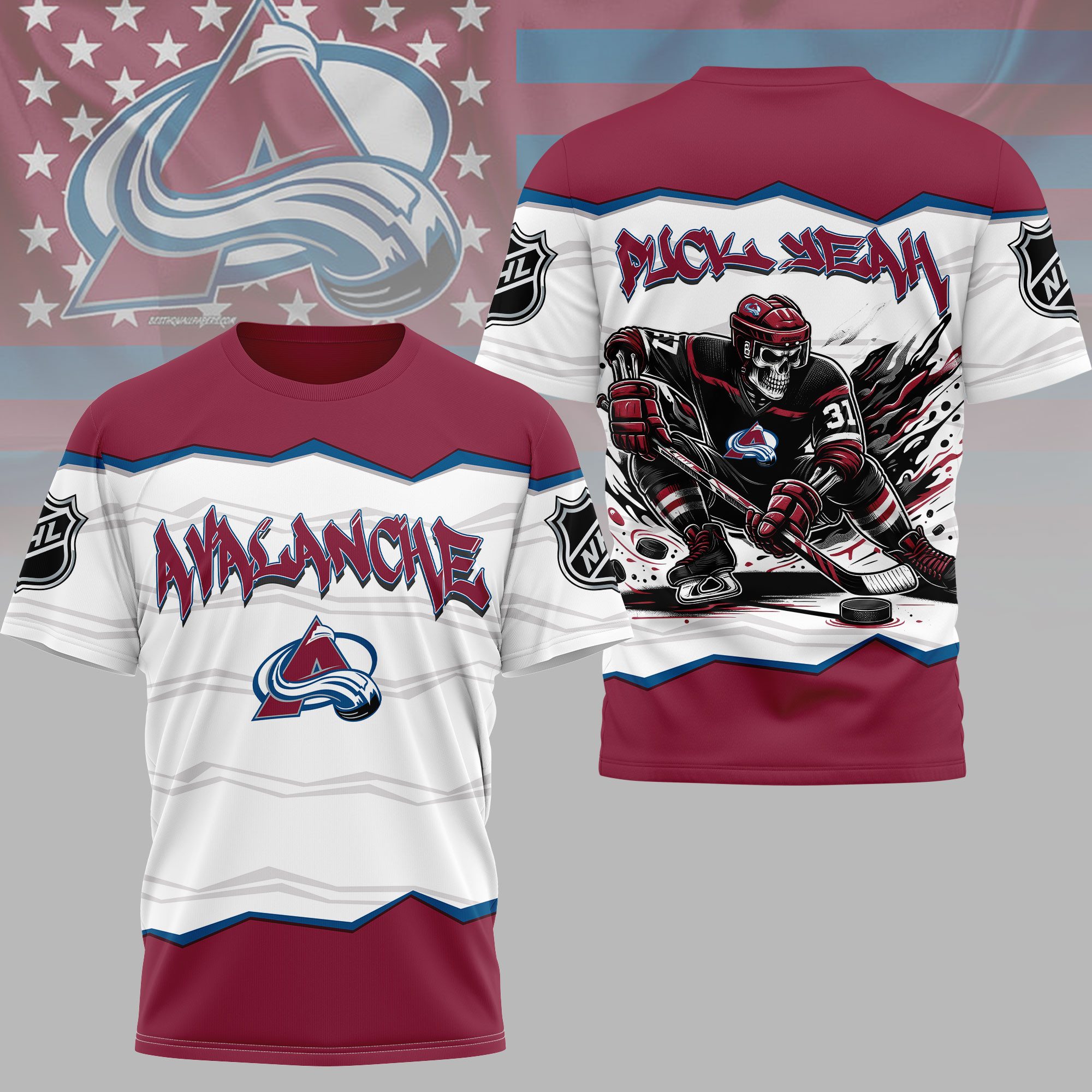 Colorado Avalanche | Premium NHL Puck Yeah 3D Shirt HY