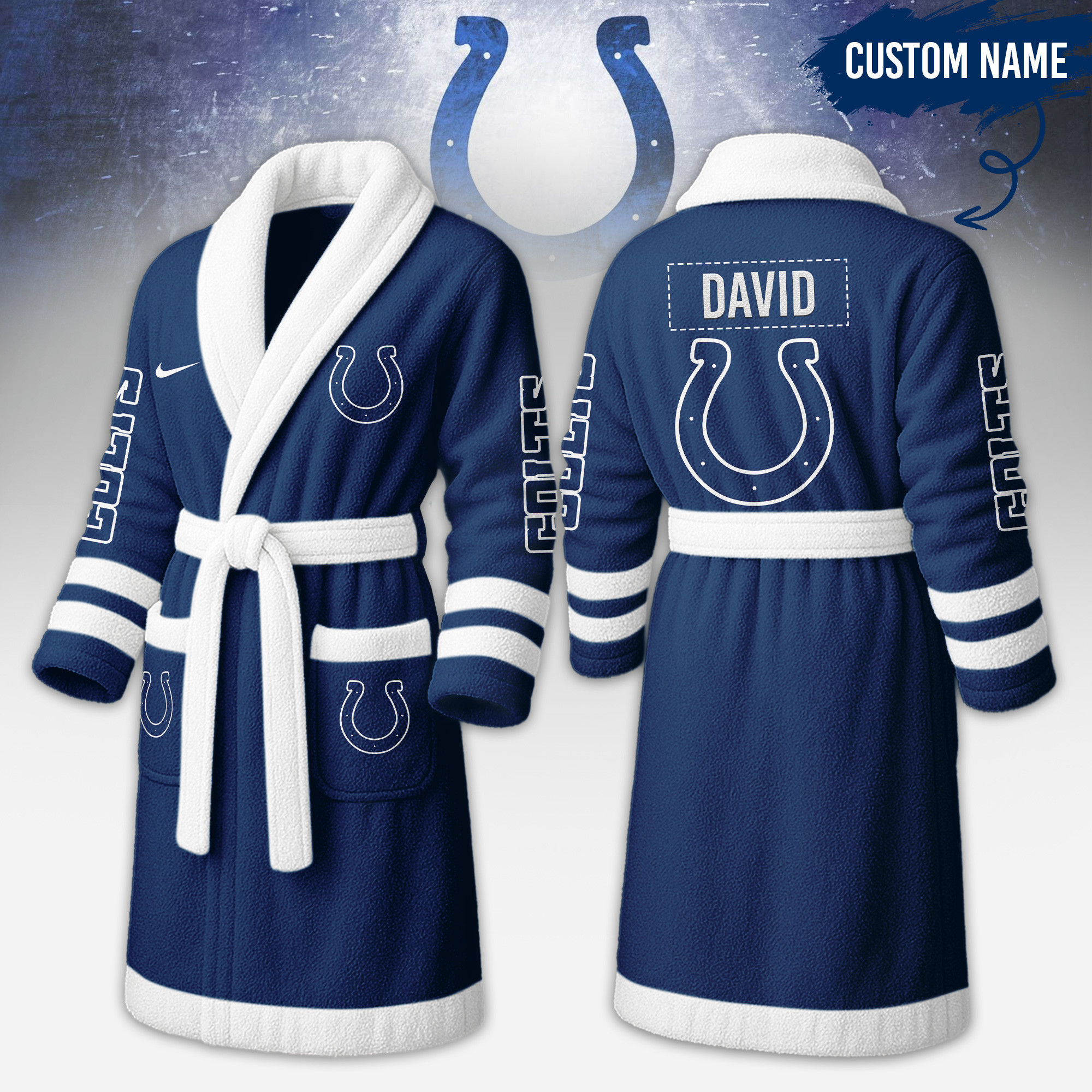 Indianapolis Colts | Premium NFL Fleece Bathrobe TD