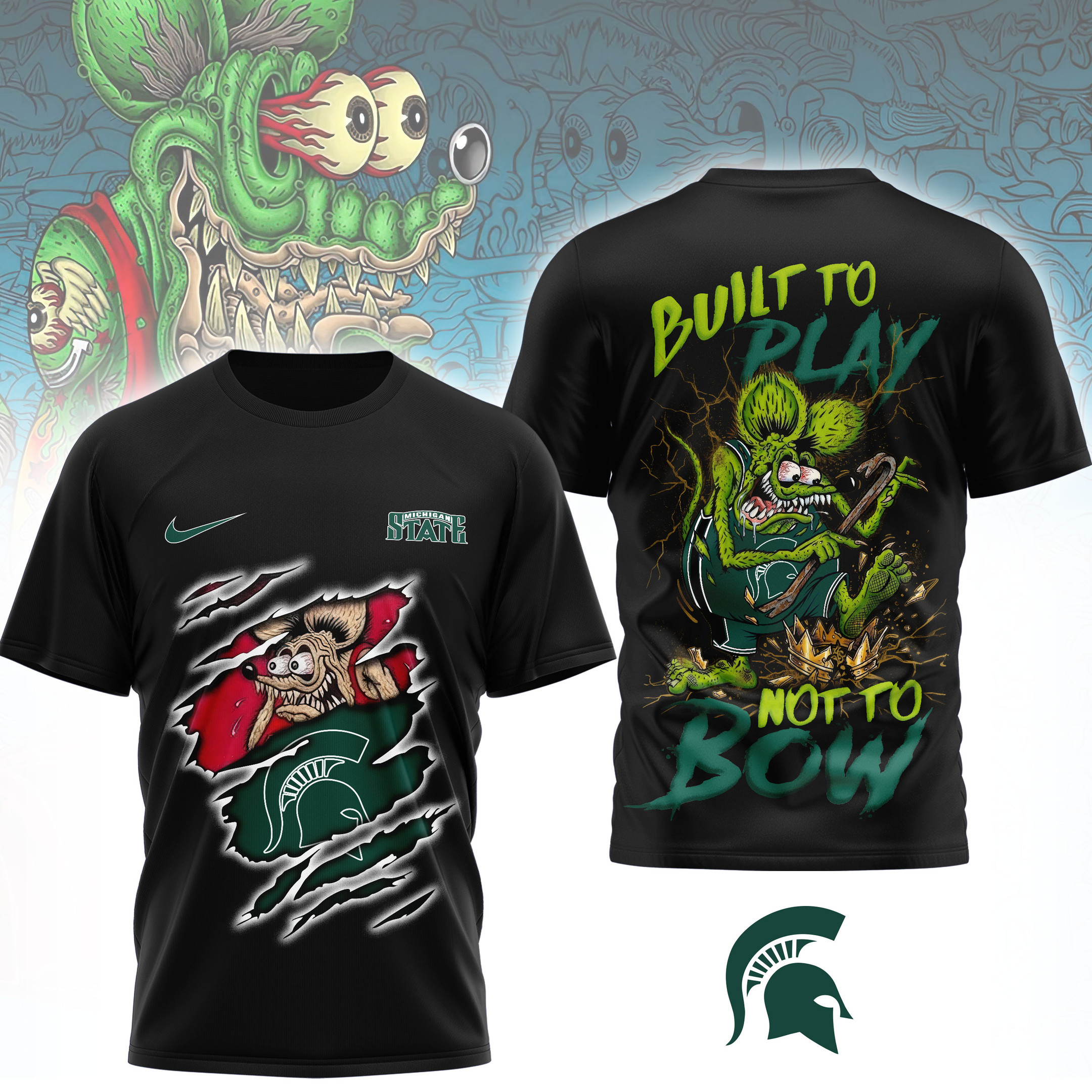 Michigan State Spartans | Premium NCAA Varsity Savage 3D Shirt NTH1