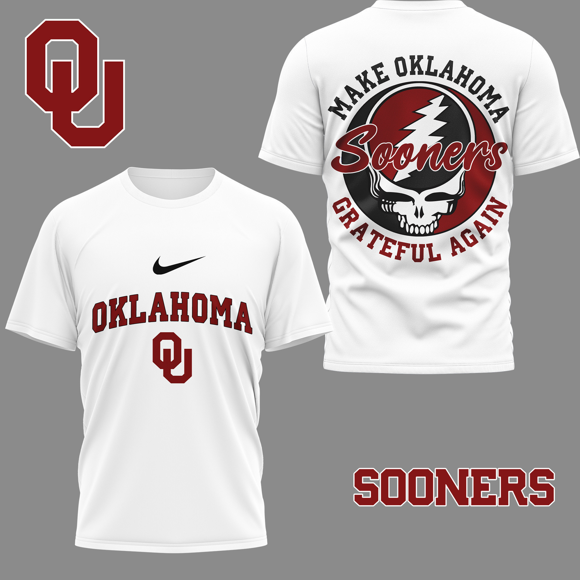 Oklahoma Sooners | Premium NCAA Grateful Game Day 3D Shirt NY