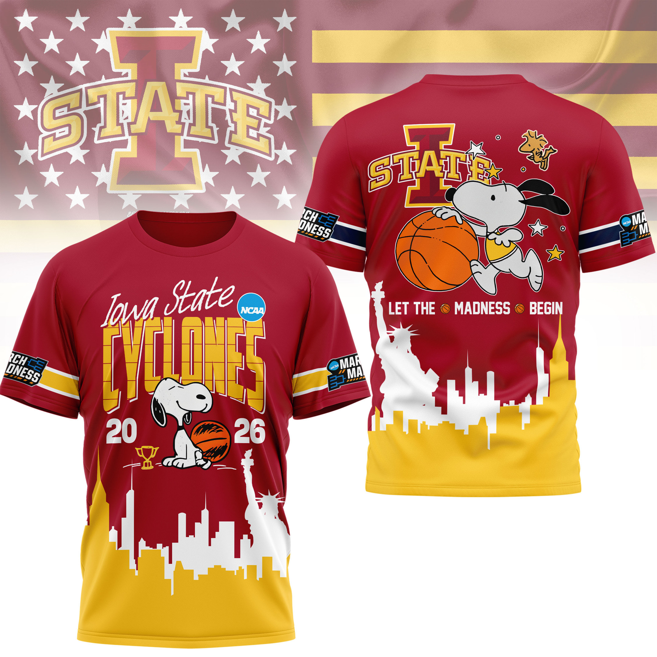 Iowa State | Premium NCAA March Madness 3D Shirt PBS7DQ8