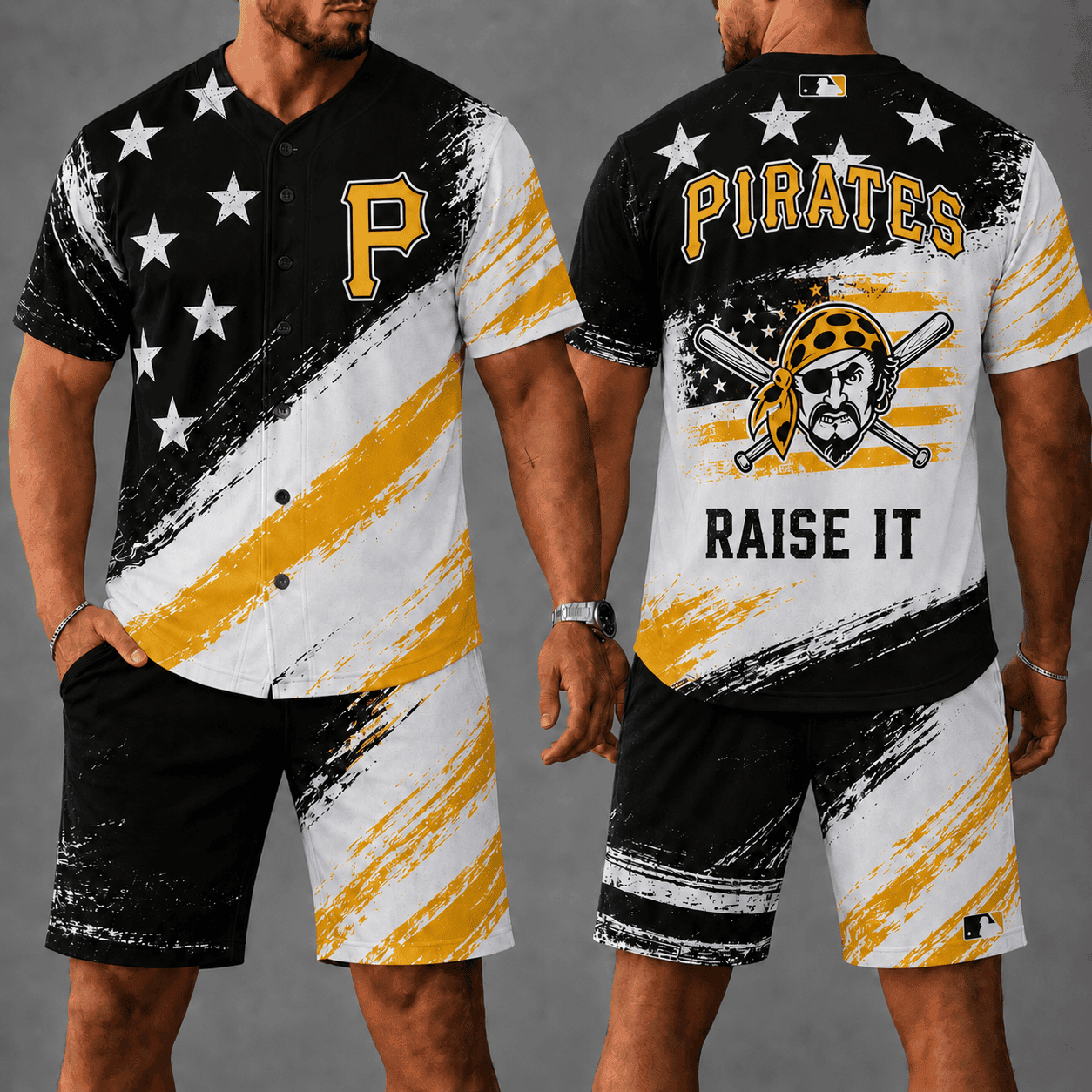 Pittsburgh Pirates | Premium MLB Star Spirit Jersey Shorts Set