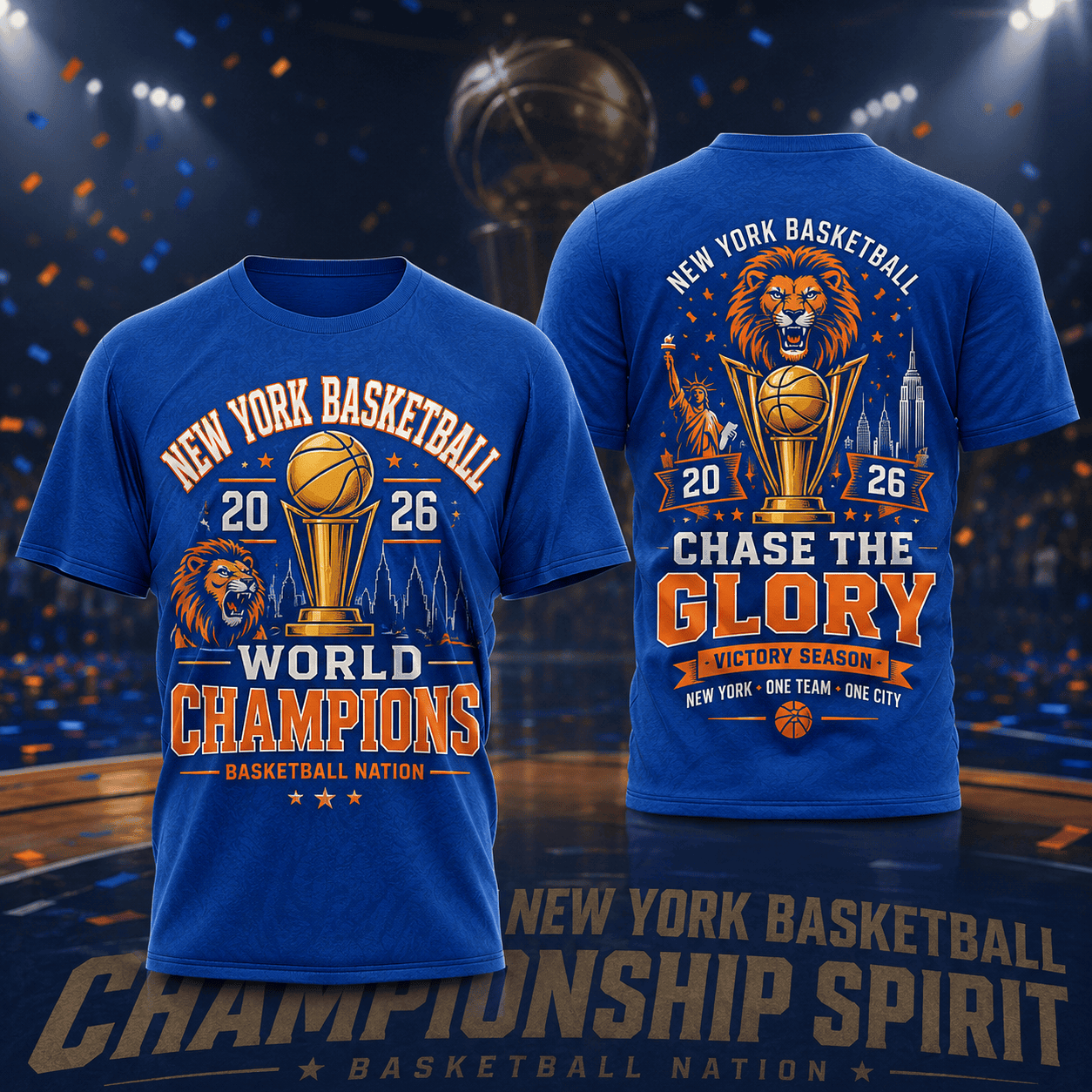 New York Knicks | Premium 2026 NBA Champions 3D Shirt TD