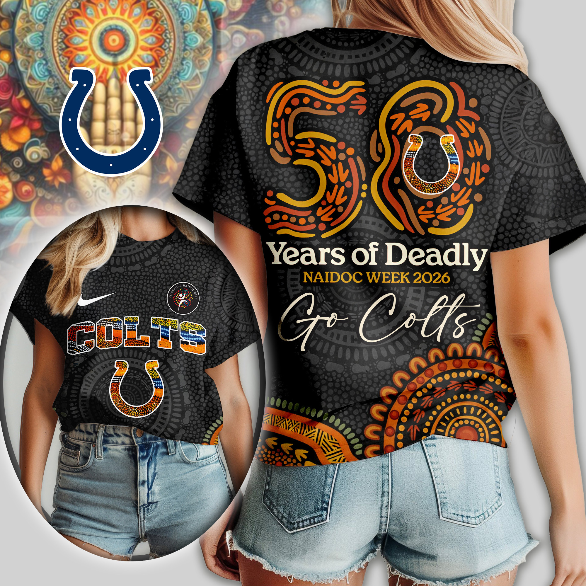 Indianapolis Colts | Premium NFL Naidoc Week 2026 Women Shirt TD