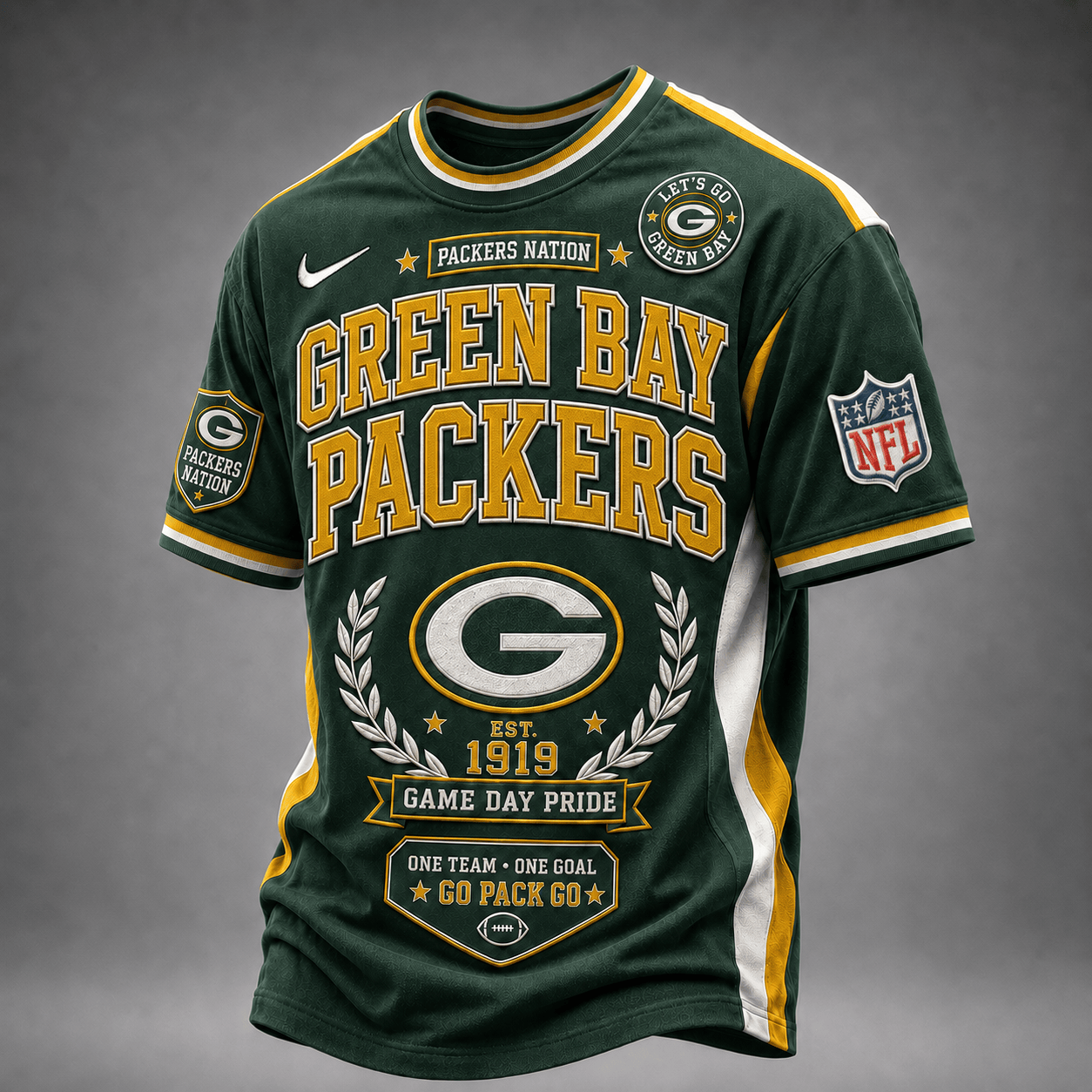 Green Bay Packers | Premium NFL Classic Game Day Football Fan T-Shirt TD