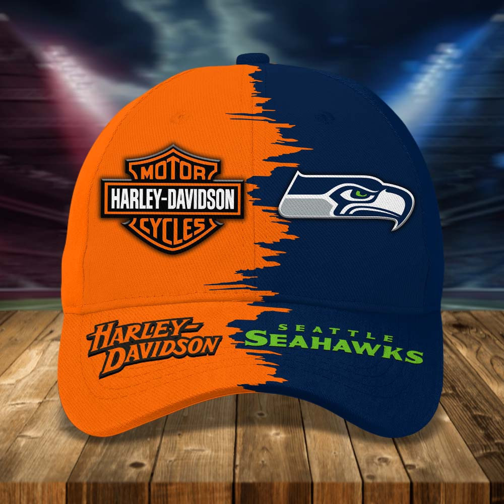 Seattle Seahawks | Premium Classic NFL & Harley-Davidson Cap