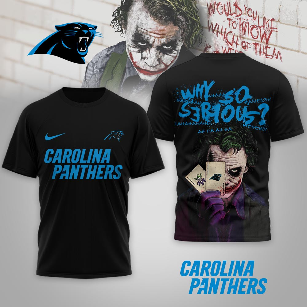 Carolina Panthers | Premium NFL Joker Why So Serious 3D Shirt NP