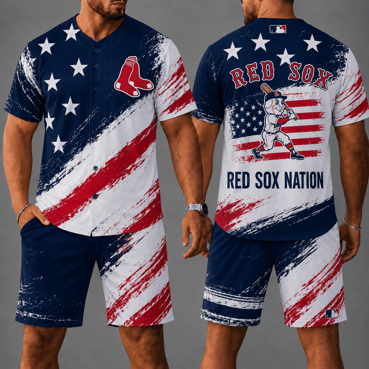 Boston Red Sox | Premium MLB Star Spirit Jersey Shorts Set