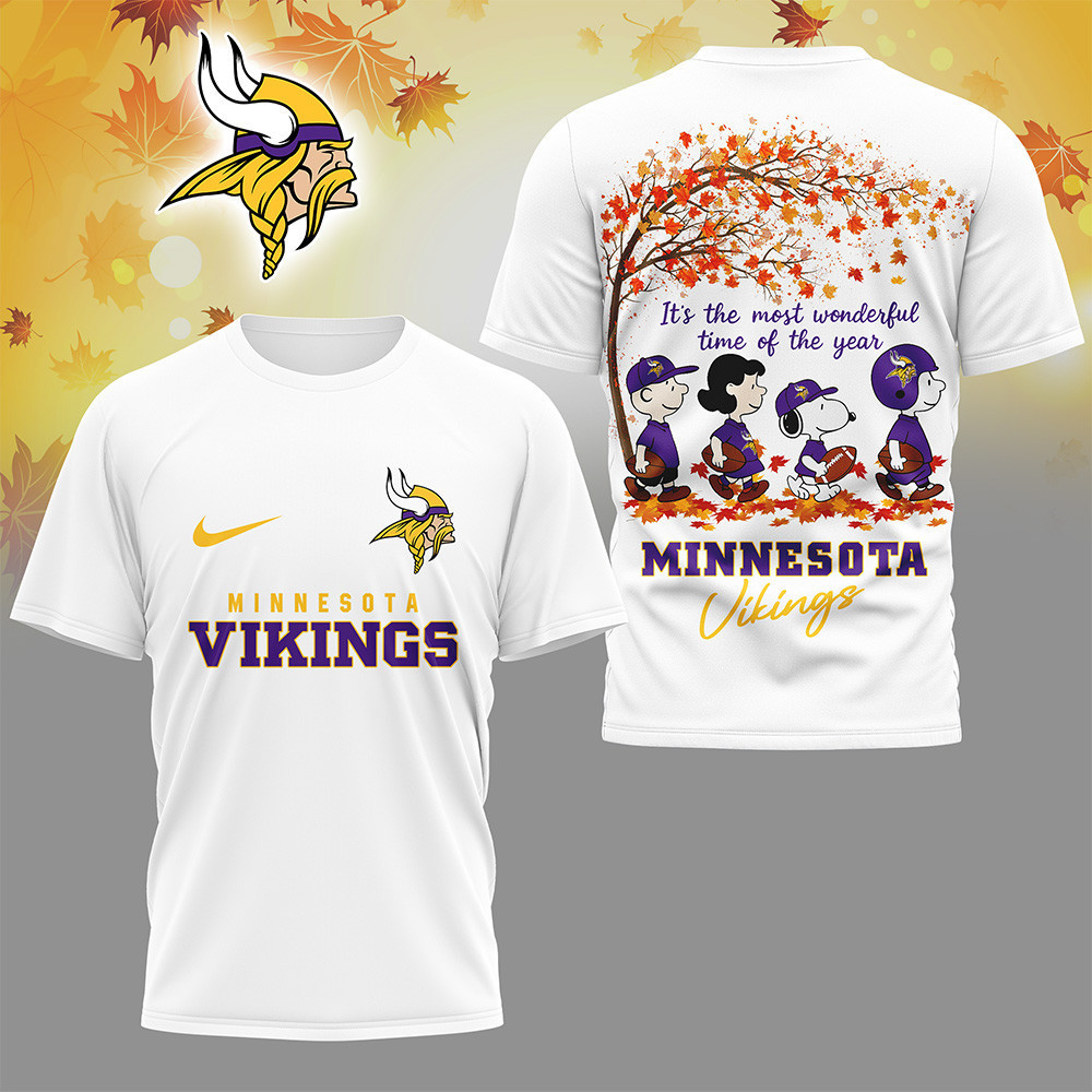 Minnesota Vikings | Premium NFL Fall Season 3D Shirt HI