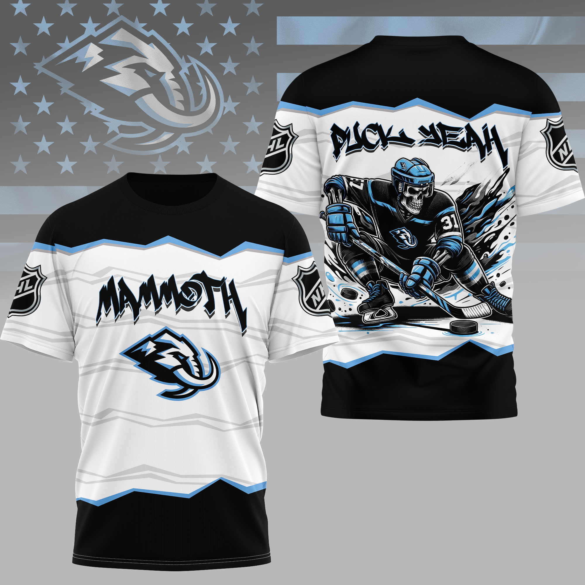 Utah Mammoth | Premium NHL Puck Yeah 3D Shirt HY