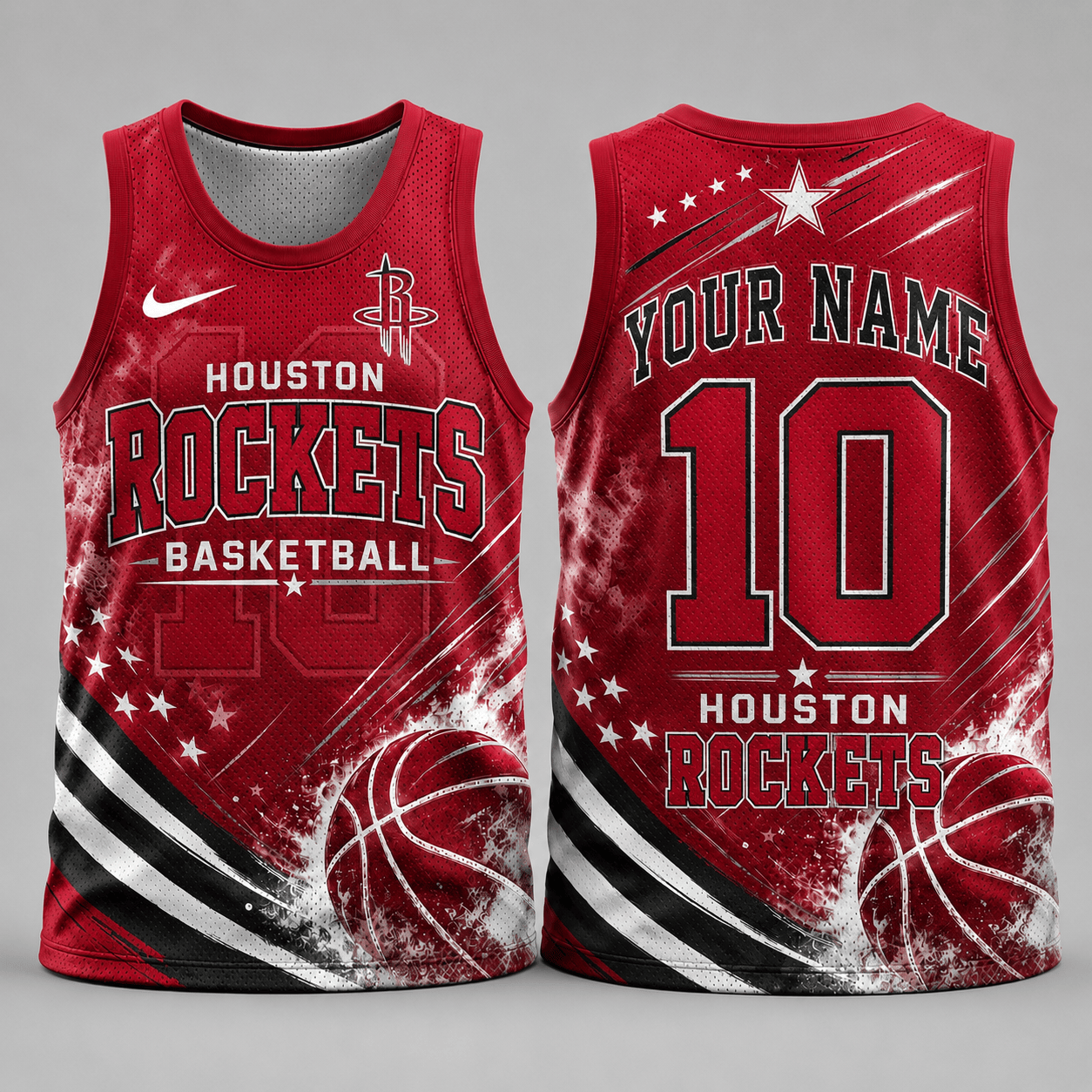 Houston Rockets | Premium NBA Personalized Fan Pride Basketball Tank Top TD