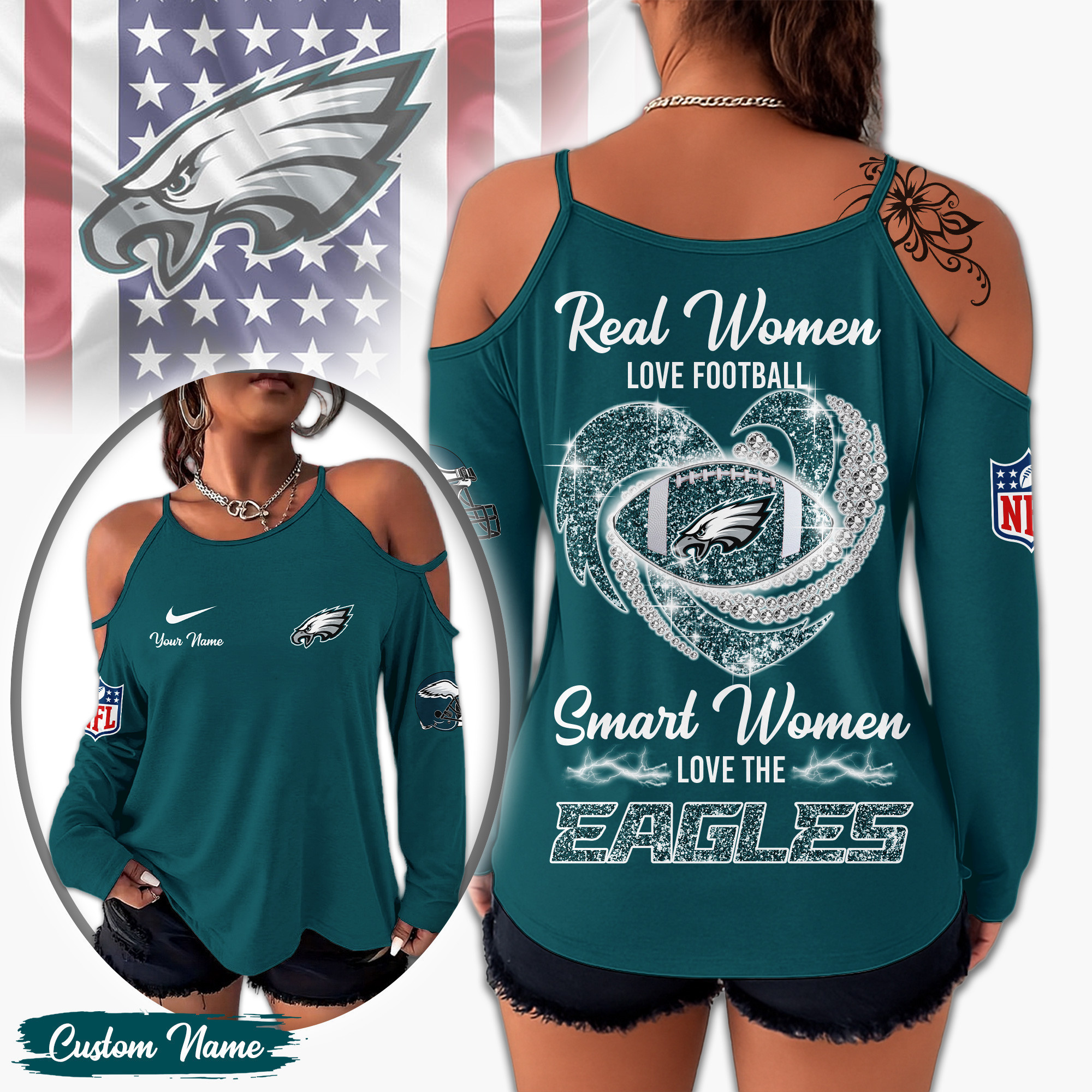 Philadelphia Eagles | Premium NFL Lady Tshirt TD
