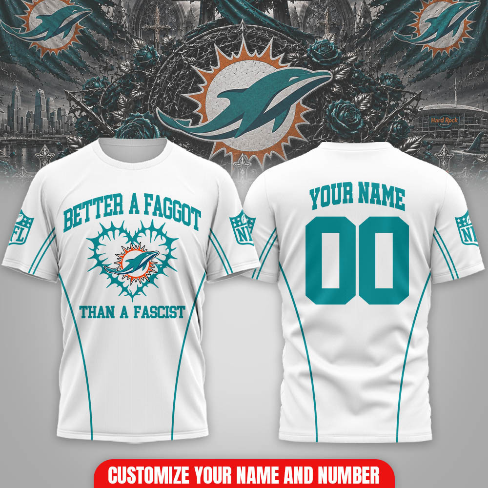 Miami Dolphins | Premium NFL Love Wins Team 3D Shirt NTH1