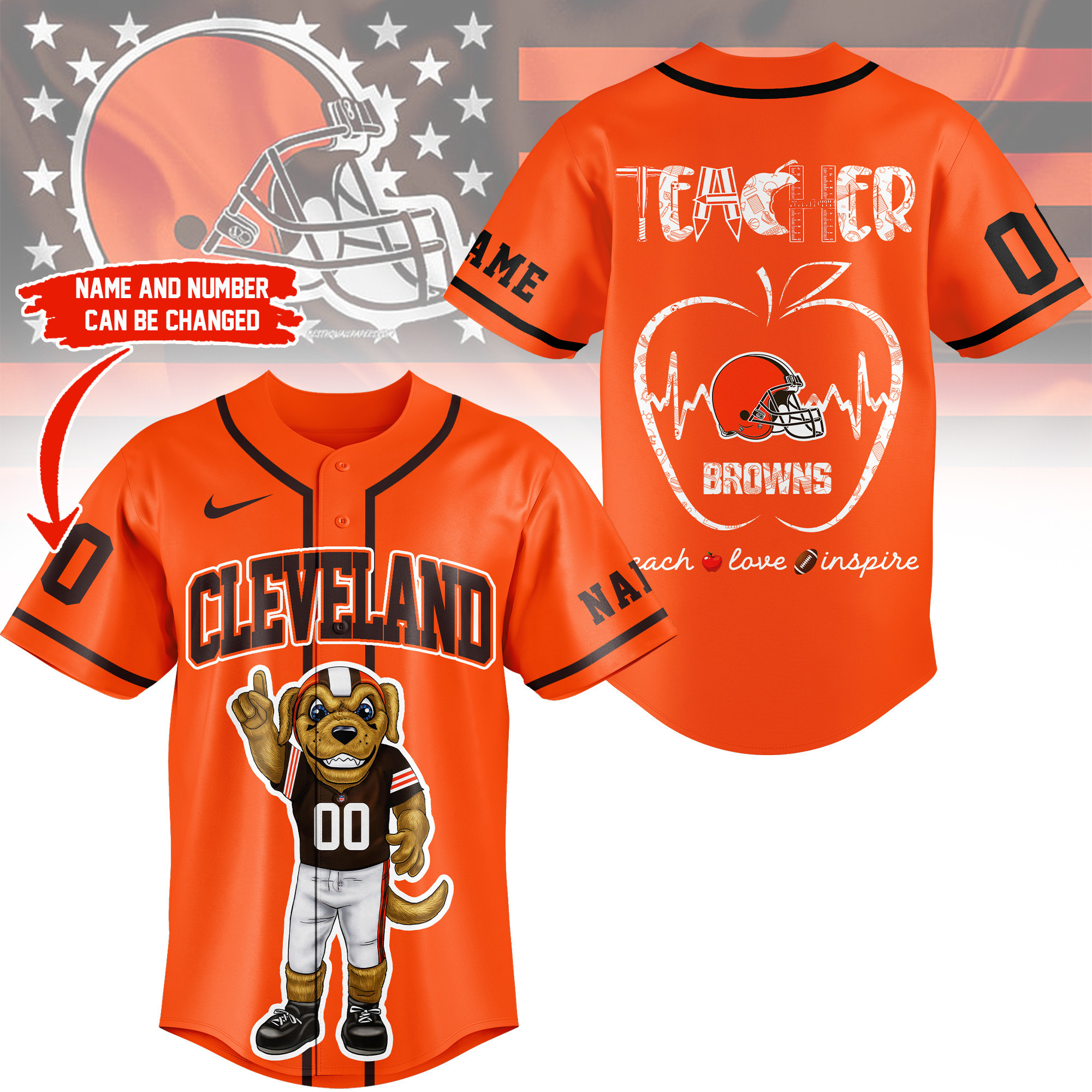 Cleveland Browns | Premium NFL Teacher Appreciation Month Jersey Shirt NY