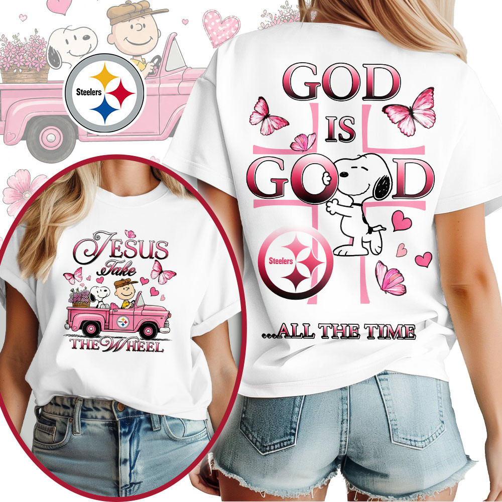 Pittsburgh Steelers | Premium NFL Jesus Take The Wheel God Is Good 3D Shirt NTH1