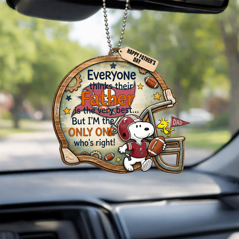 Tampa Bay Buccaneers | Premium NFL Father Day Car Hanging Ornament HY