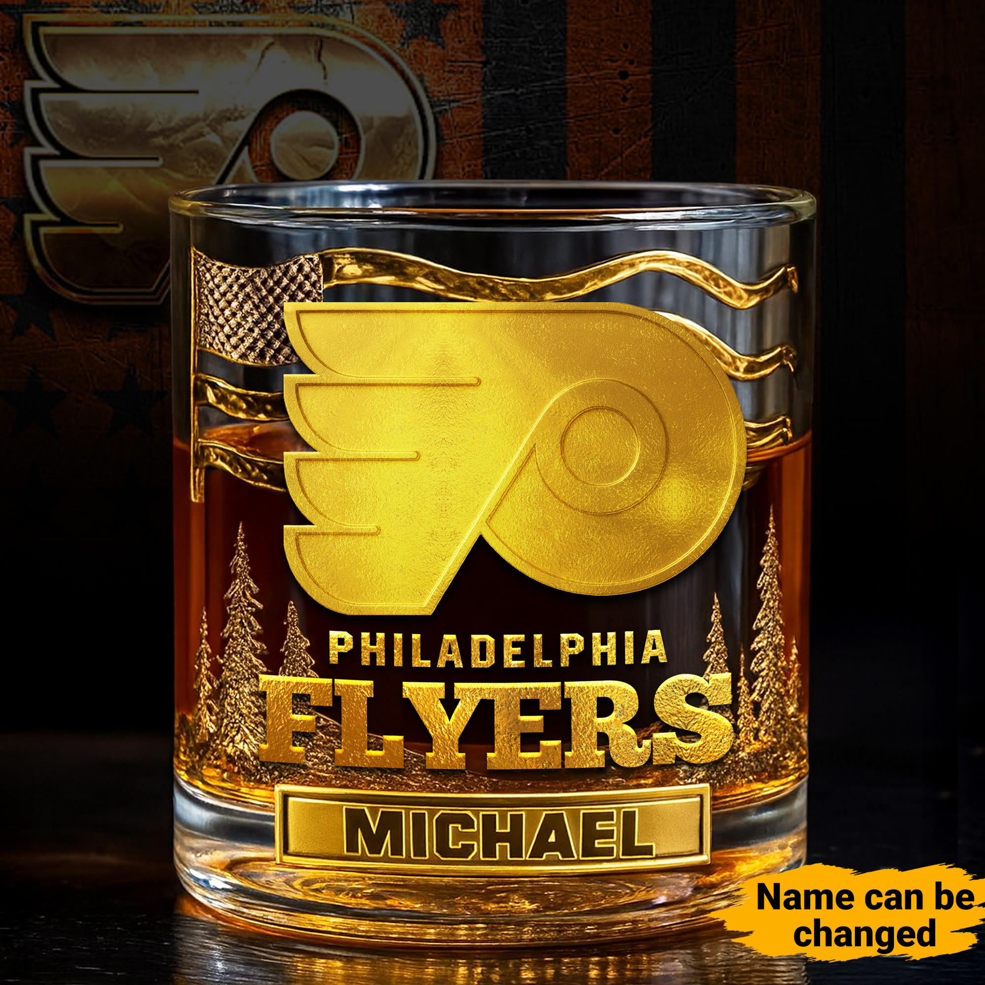 Philadelphia Flyers | NHL Whiskey Glass TD