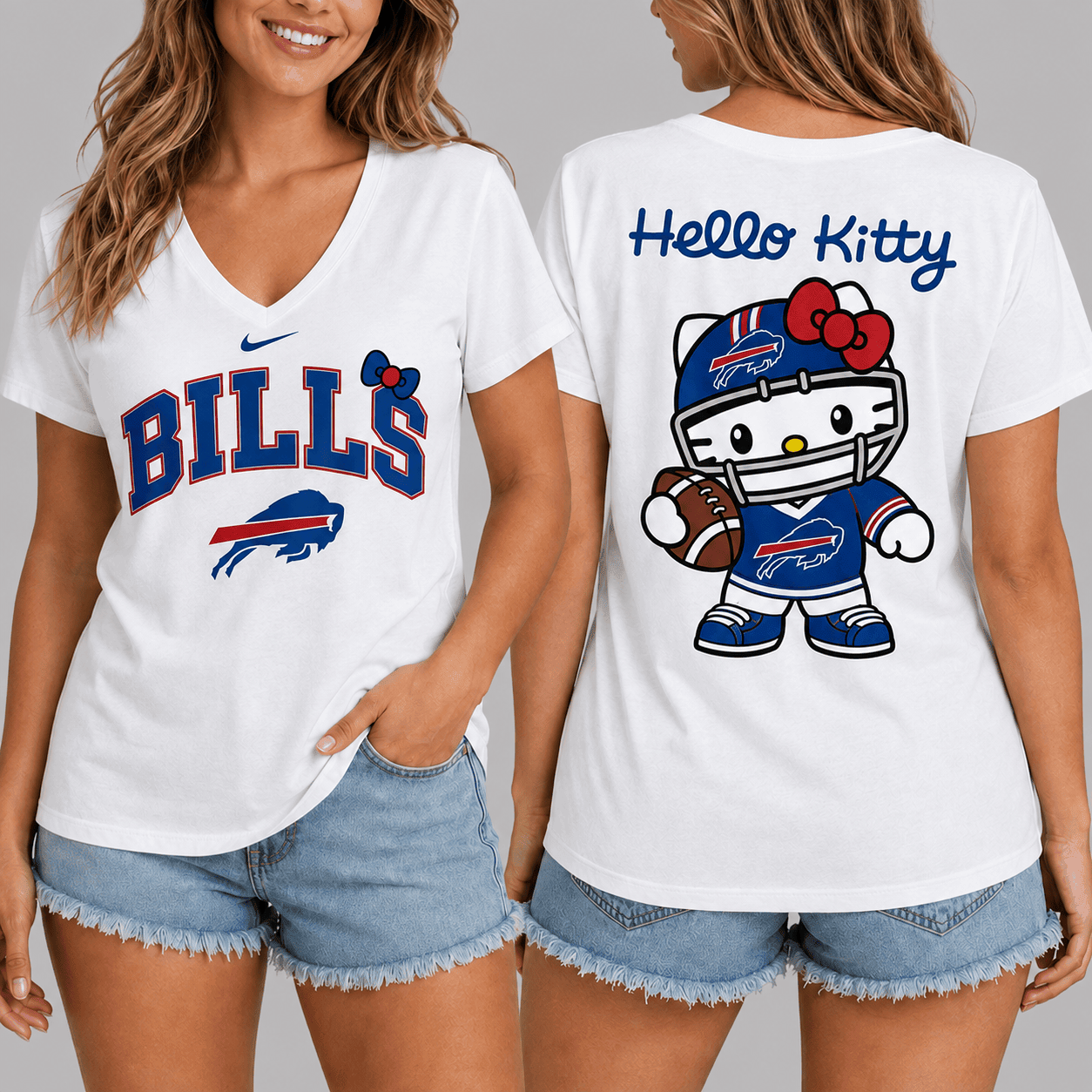 Buffalo Bills | Premium NFL Hello Kitty Football T-shirt TD