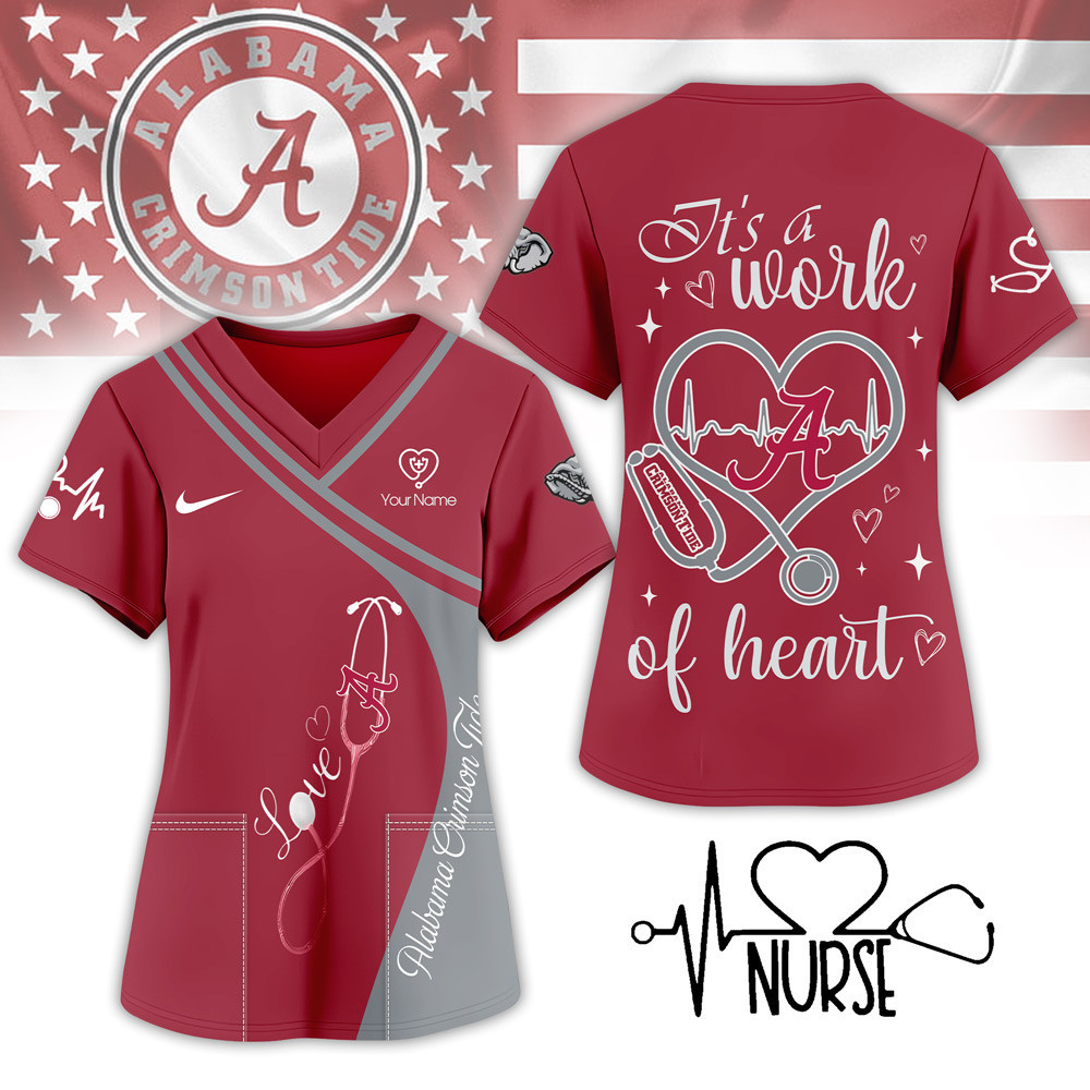 Alabama Crimson Tide | Premium NCAA Nurse Pride 3D Shirt NY