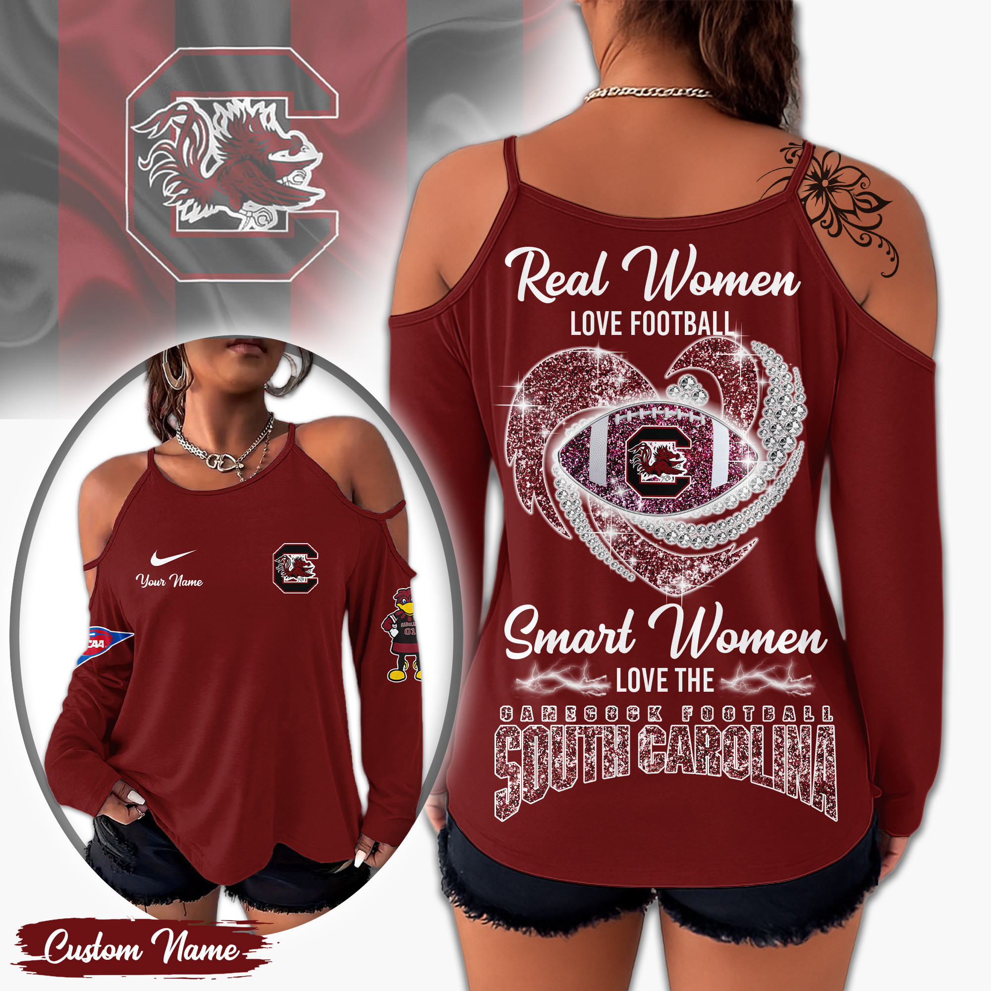 South Carolina Gamecocks | Premium NCAA Lady Tshirt PB63EH3