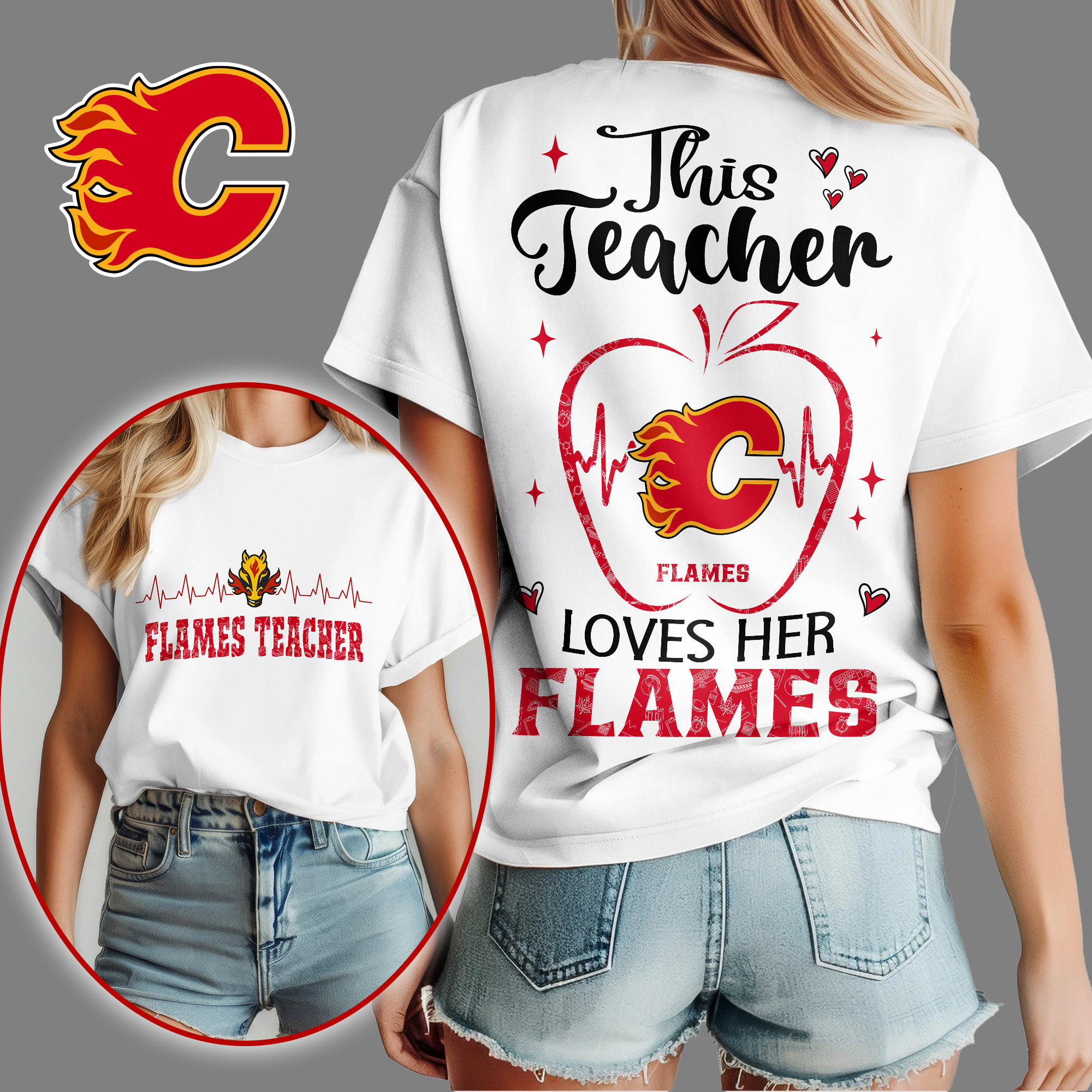Calgary Flames | Premium NHL Teacher Appreciation Month Women's Shirt NY
