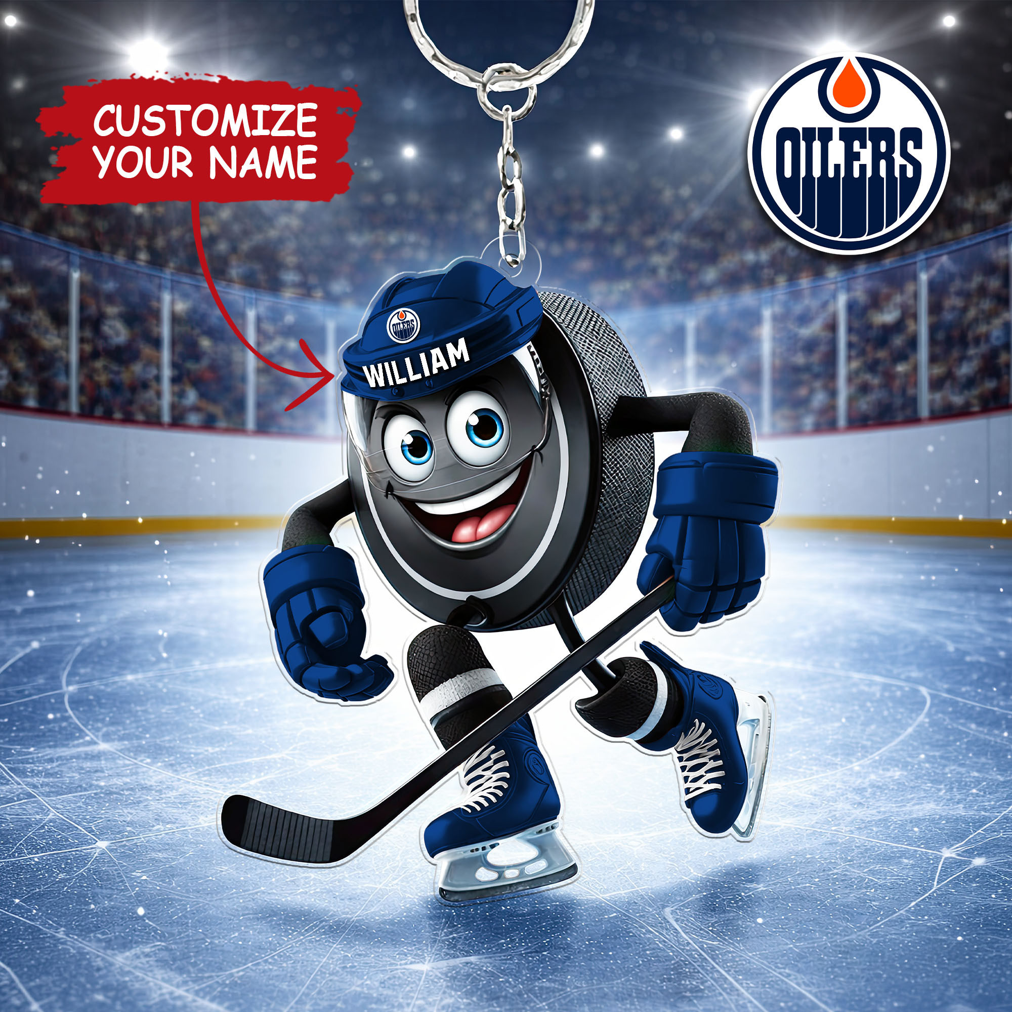 Edmonton Oilers | Premium NHL Game Day Keychain NY