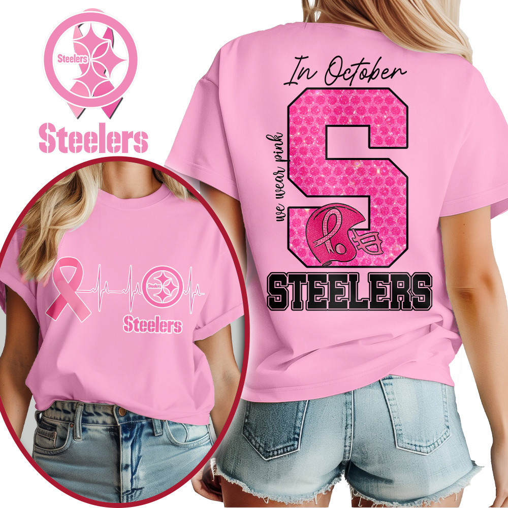 Pittsburgh Steelers | Premium NFL Breast Cancer Women's Shirt MM