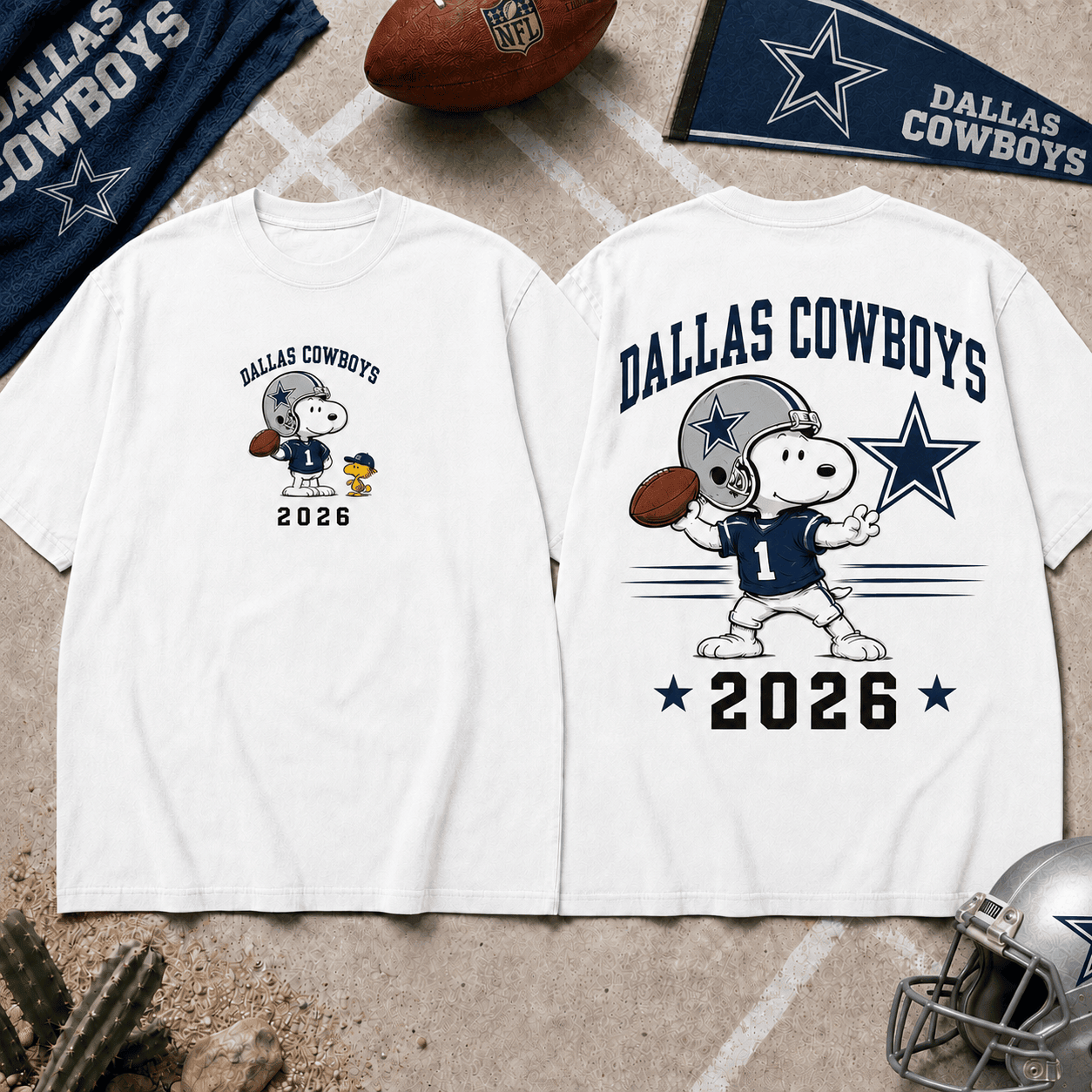 Dallas Cowboys | Premium Snoopy NFL Football 2026 3D Shirt For Football Fans NNK