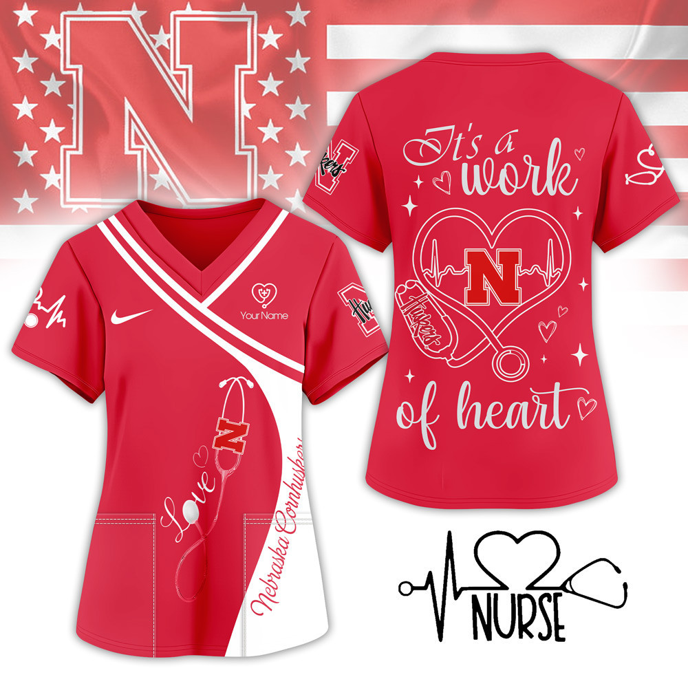 Nebraska Cornhuskers | Premium NCAA Nurse Pride 3D Shirt NY