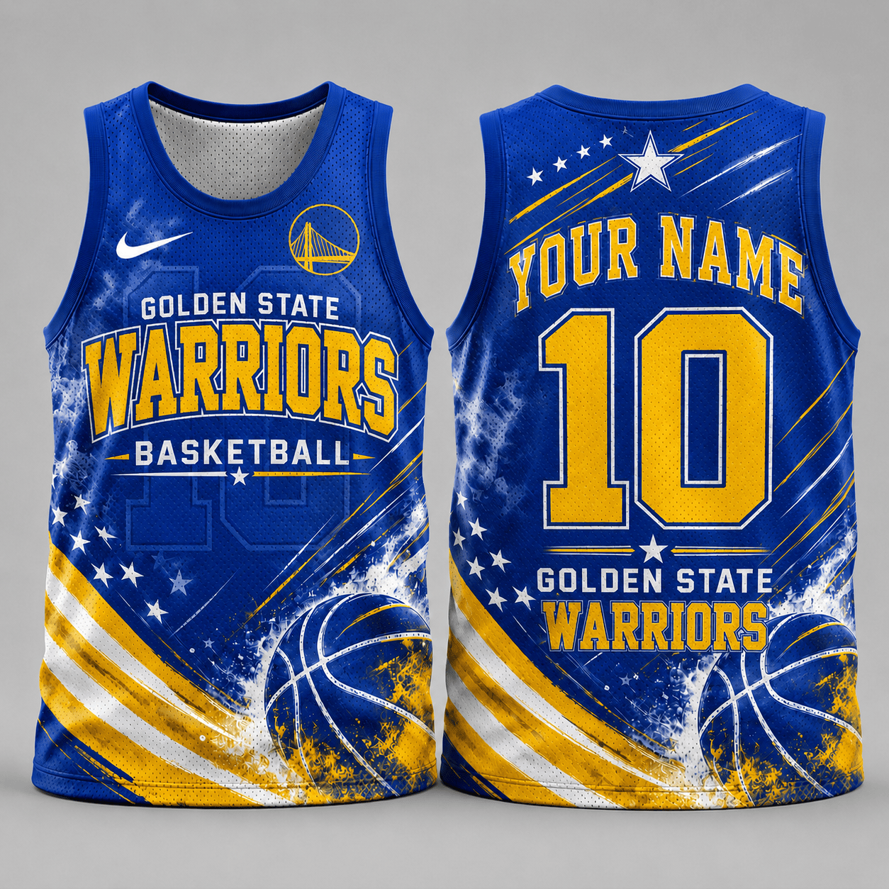 Golden State Warriors | Premium NBA Personalized Fan Pride Basketball Tank Top TD
