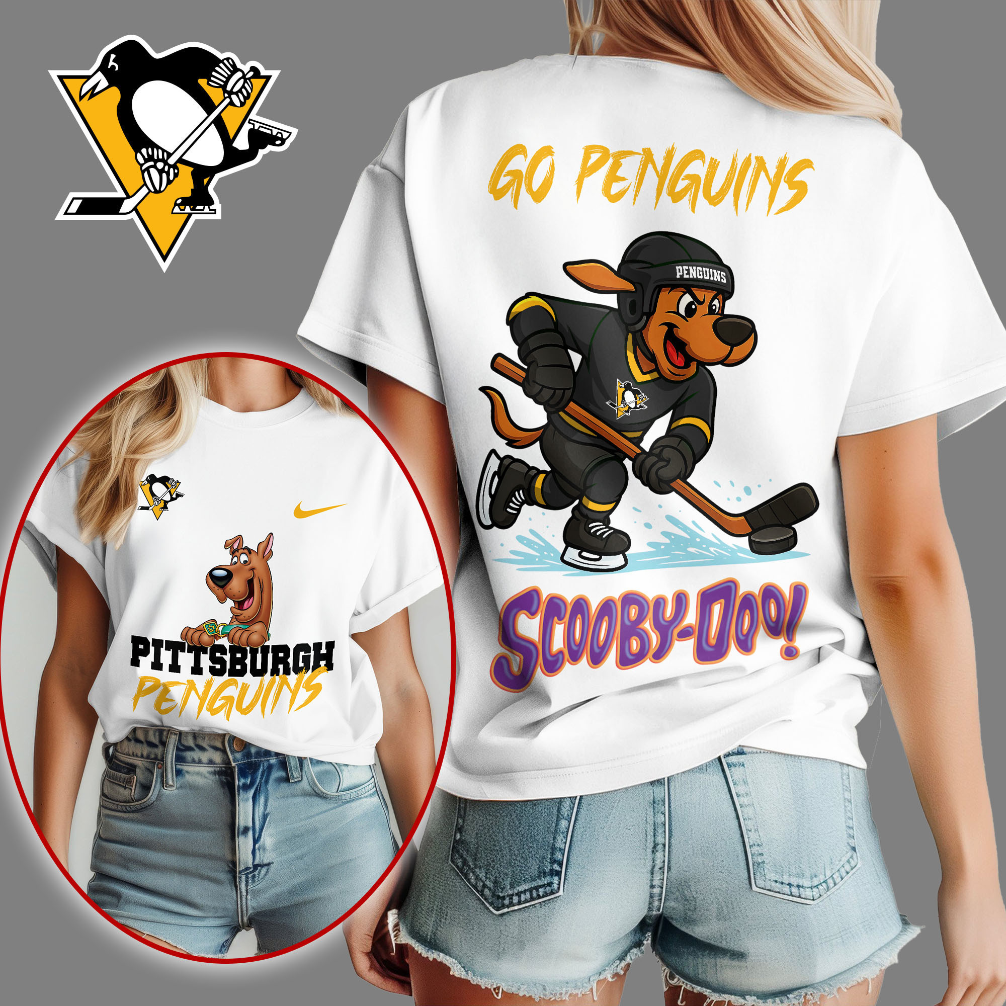 Pittsburgh Penguins | Premium NHL Scooby-Doo Fan Women's Shirt NY