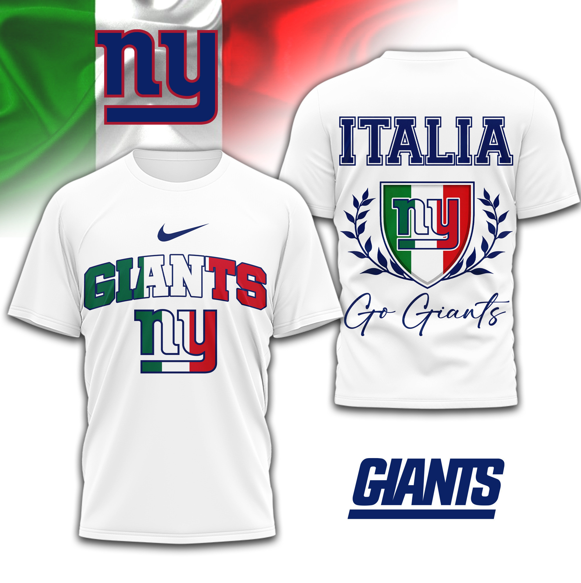 New York Giants | PREMIUM NFL ITALIA 3D SHIRT TD090126