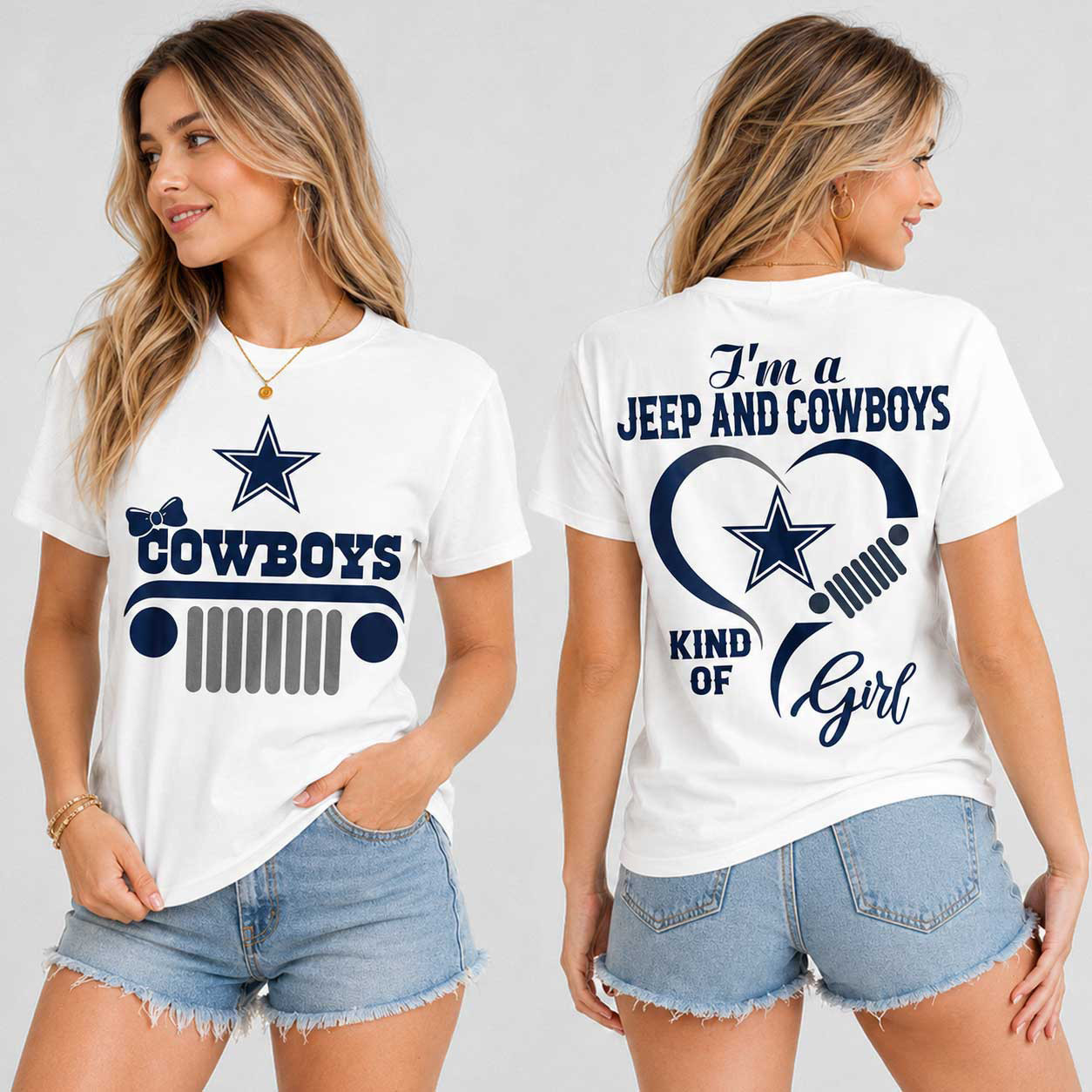 Dallas Cowboys | Premium NFL Jeep Fan Passion T-Shirt TD