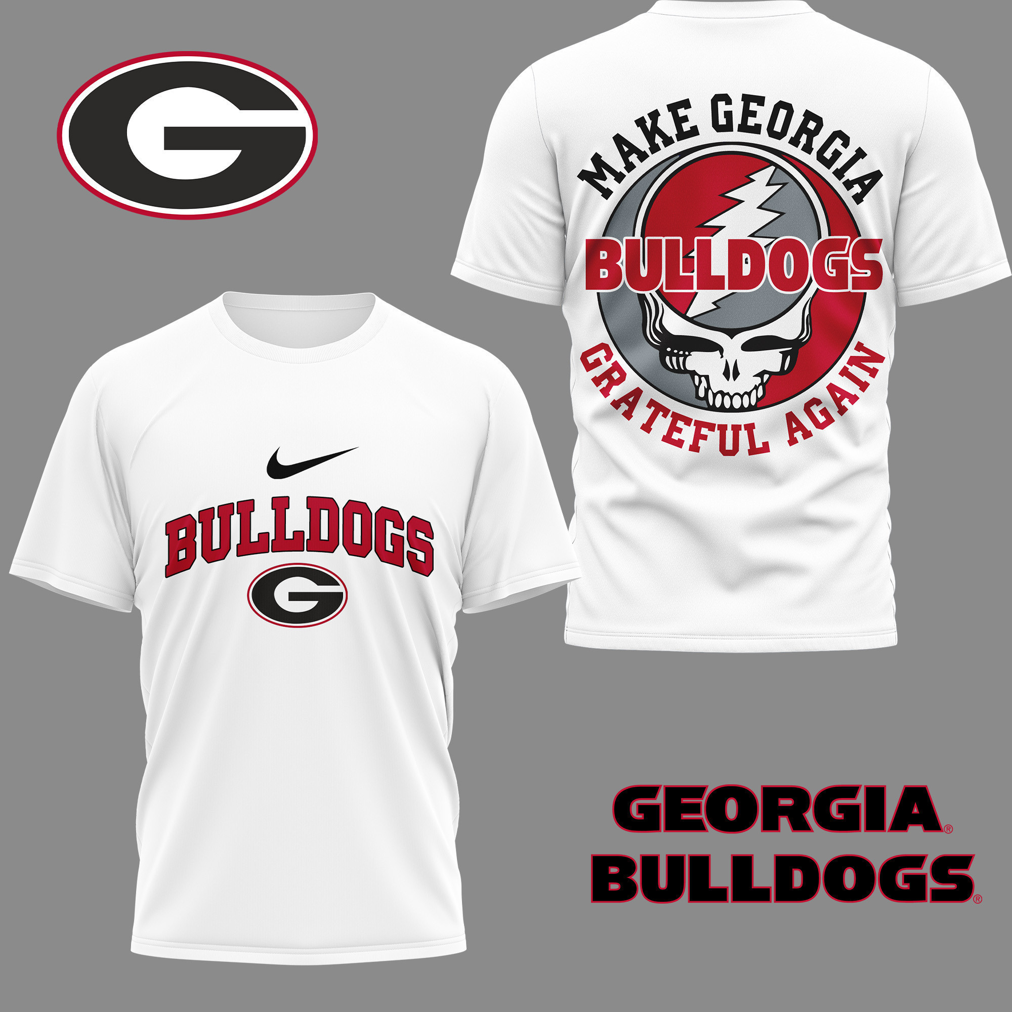 Georgia Bulldogs | Premium NCAA Grateful Game Day 3D Shirt NY