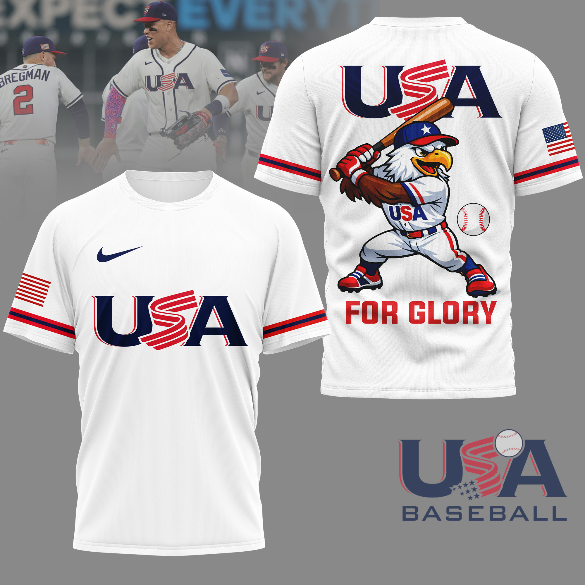 United States | Premium World Baseball 3D Shirt PBPOG6P