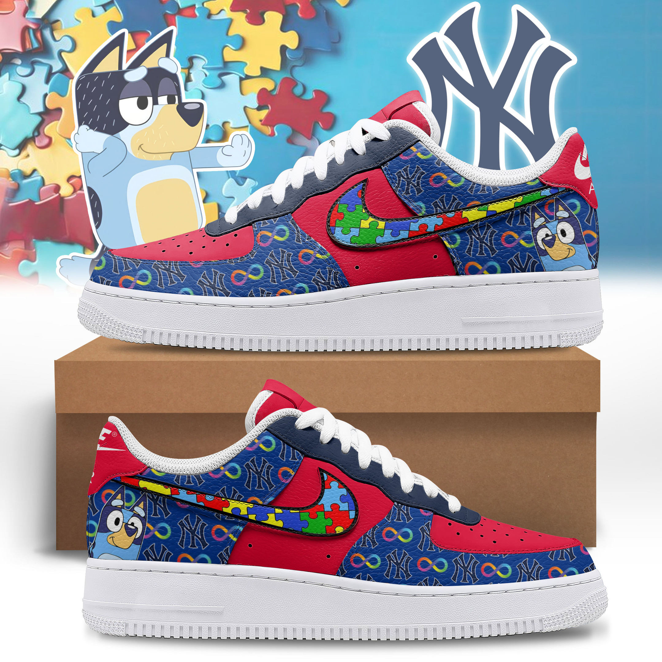 New York Yankees | Premium MLB Everyone Plays AF1 Shoes NTH1