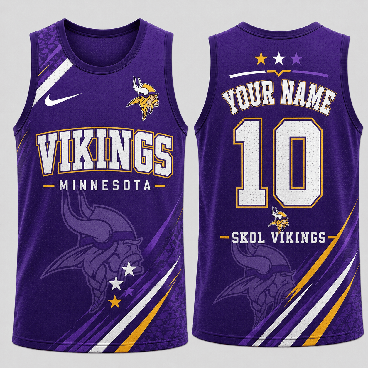 Minnesota Vikings | Premium NFL Personalized Team Spirit Sports Tank Top TD
