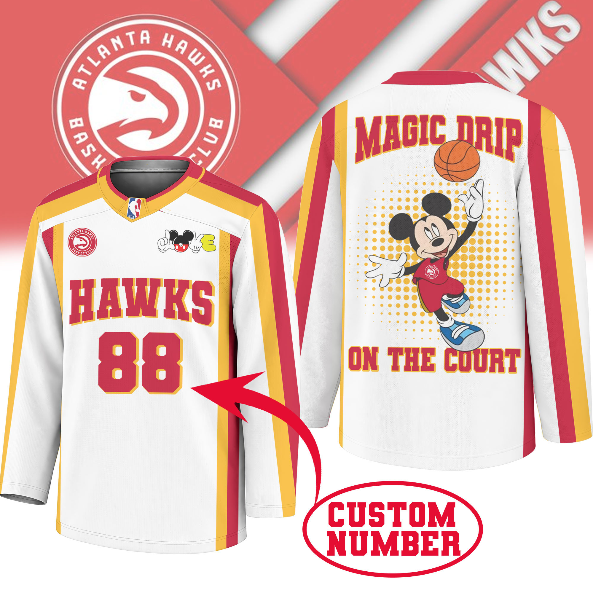 Atlanta Hawks | Premium NBA Magic Drip Long Jersey NTH1