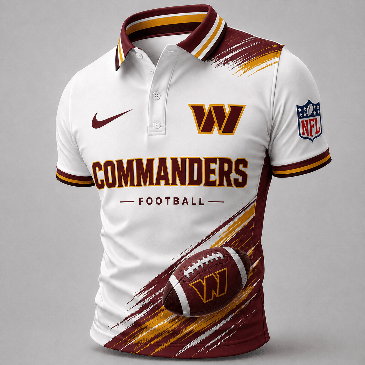 Washington Commanders | Premium NFL Dynamic Gridiron Style Polo TD