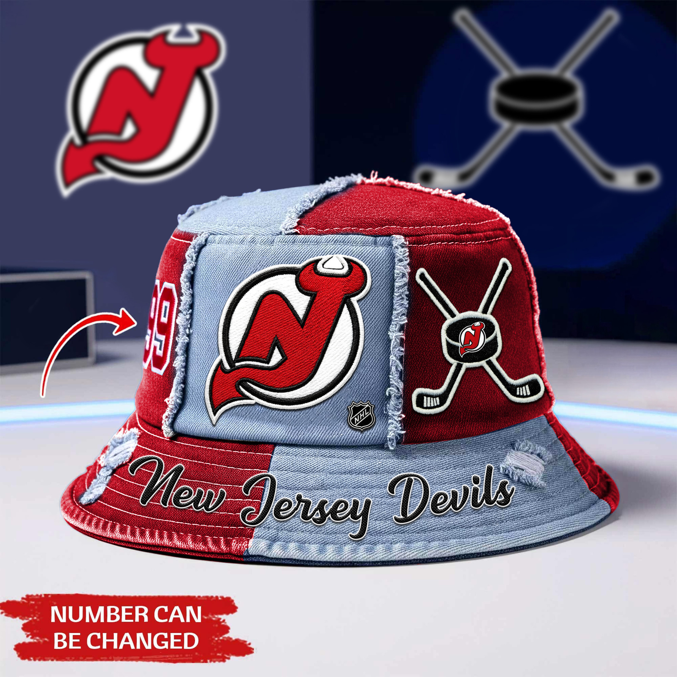 New Jersey Devils | Premium NHL Bucket Hat TD