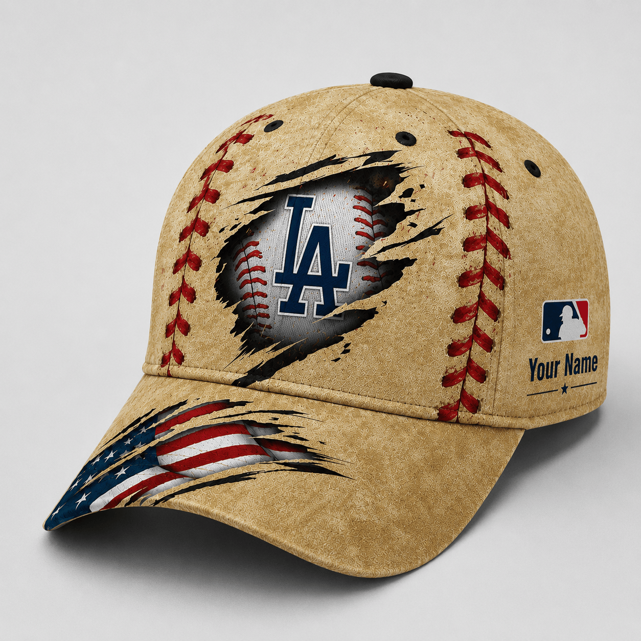 Los Angeles Dodgers | Premium MLB Patriot Stitch Baseball Cap