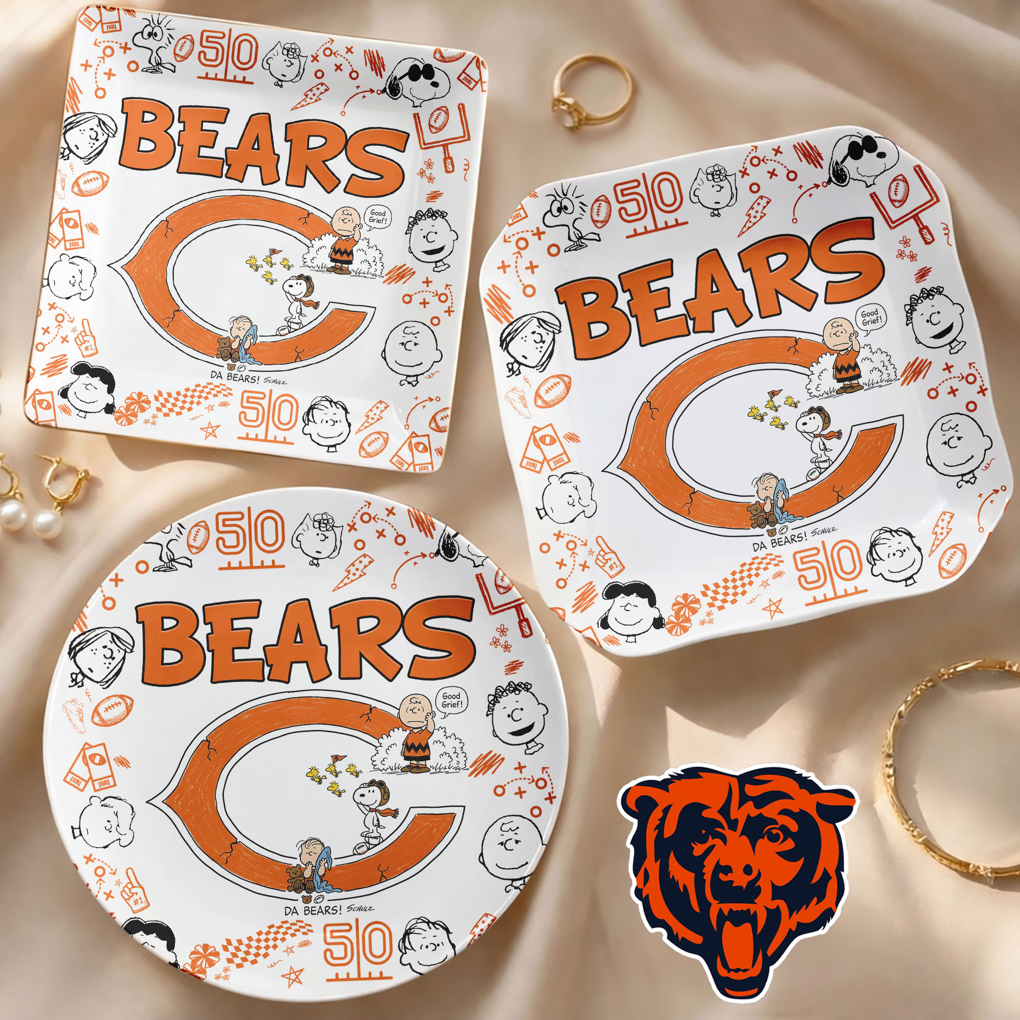 Chicago Bears | Premium NFL Snoopy Jewelry Dish HY