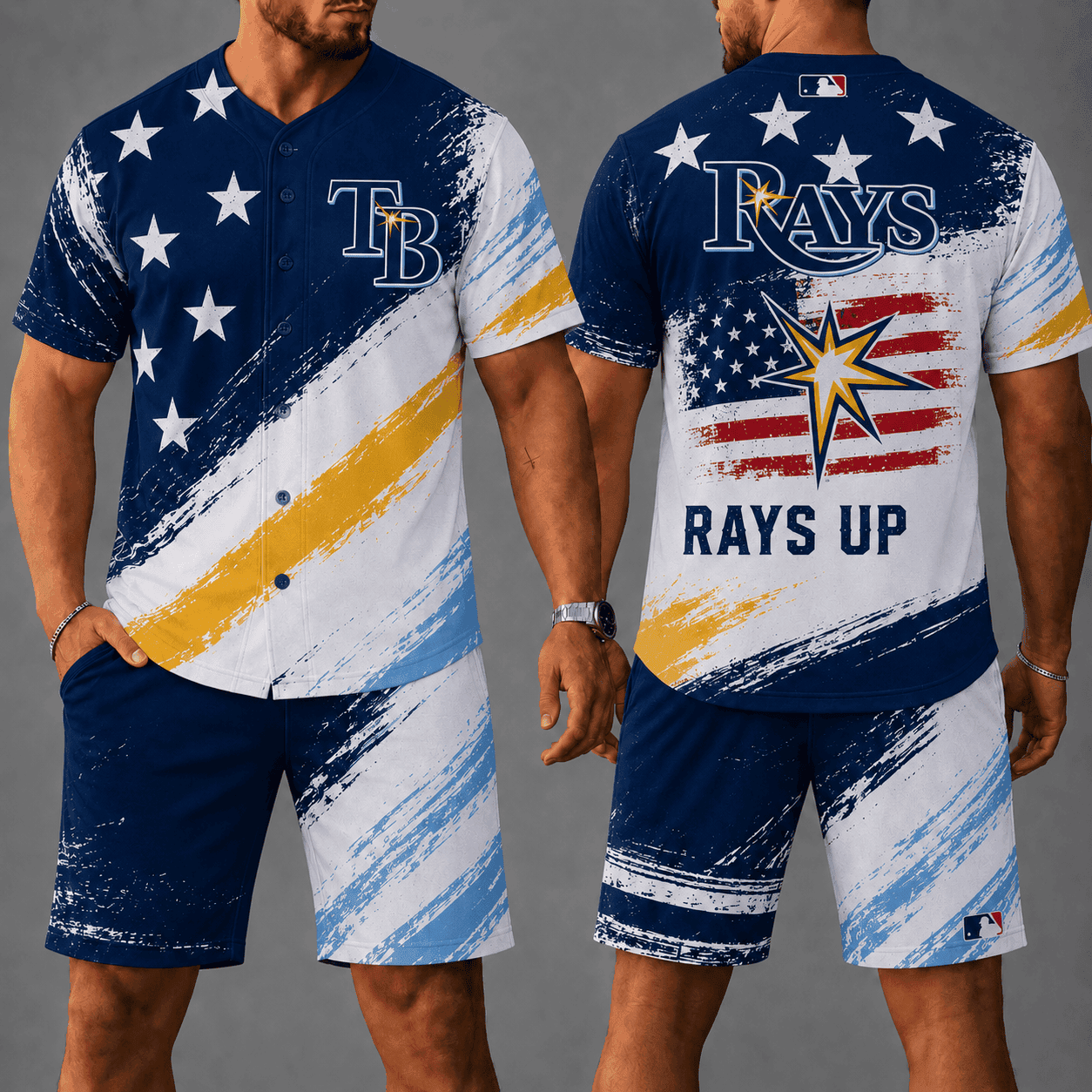 Tampa Bay Rays | Premium MLB Star Spirit Jersey Shorts Set