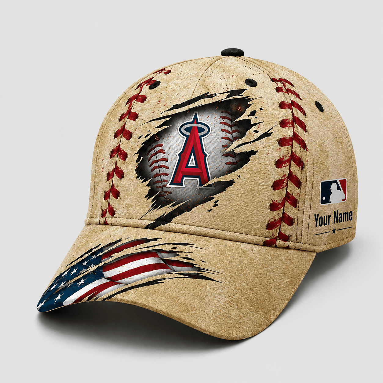 Los Angeles Angels | Premium MLB Patriot Stitch Baseball Cap