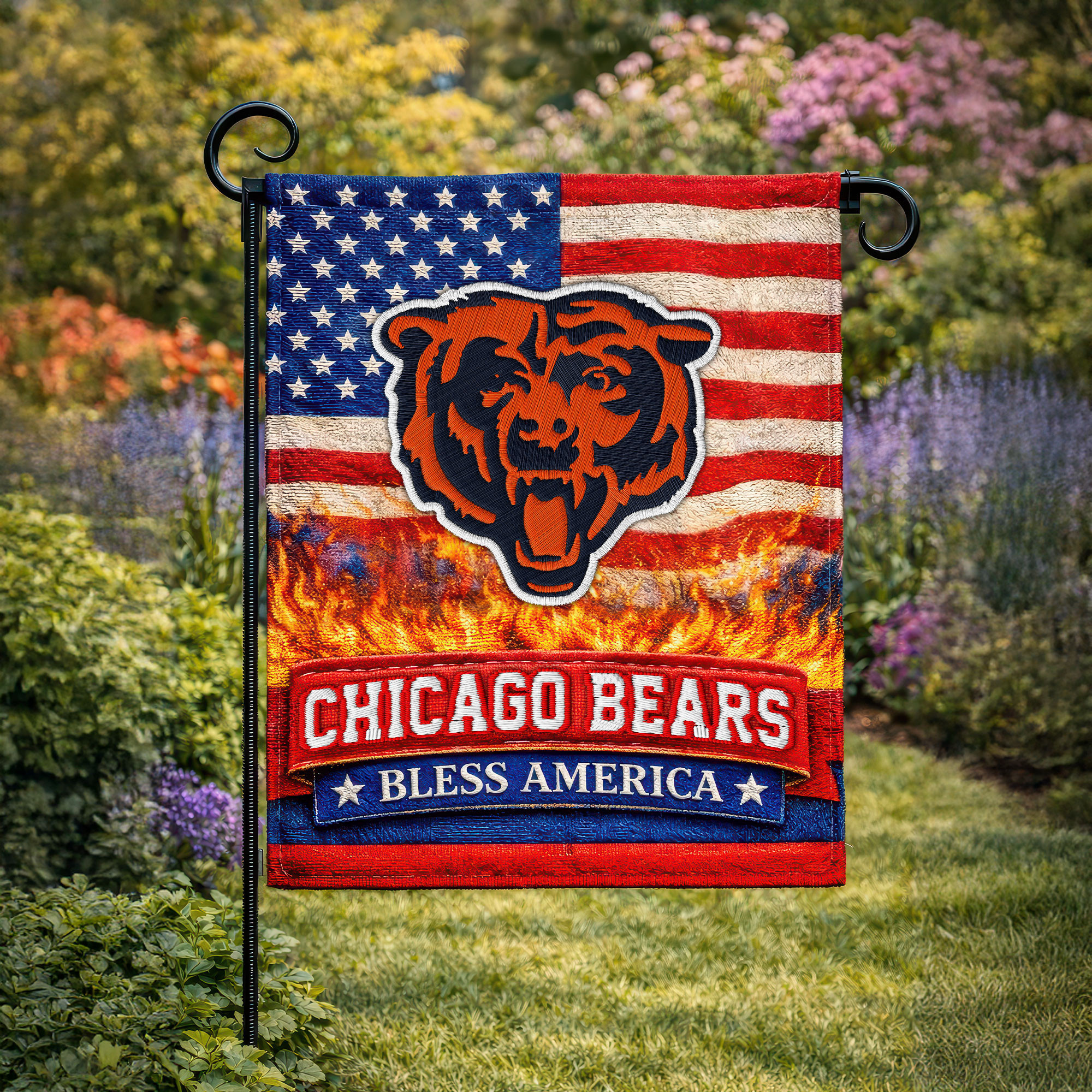 Chicago Bears | Premium NFL 250 Years Of America Freedom Flag NY